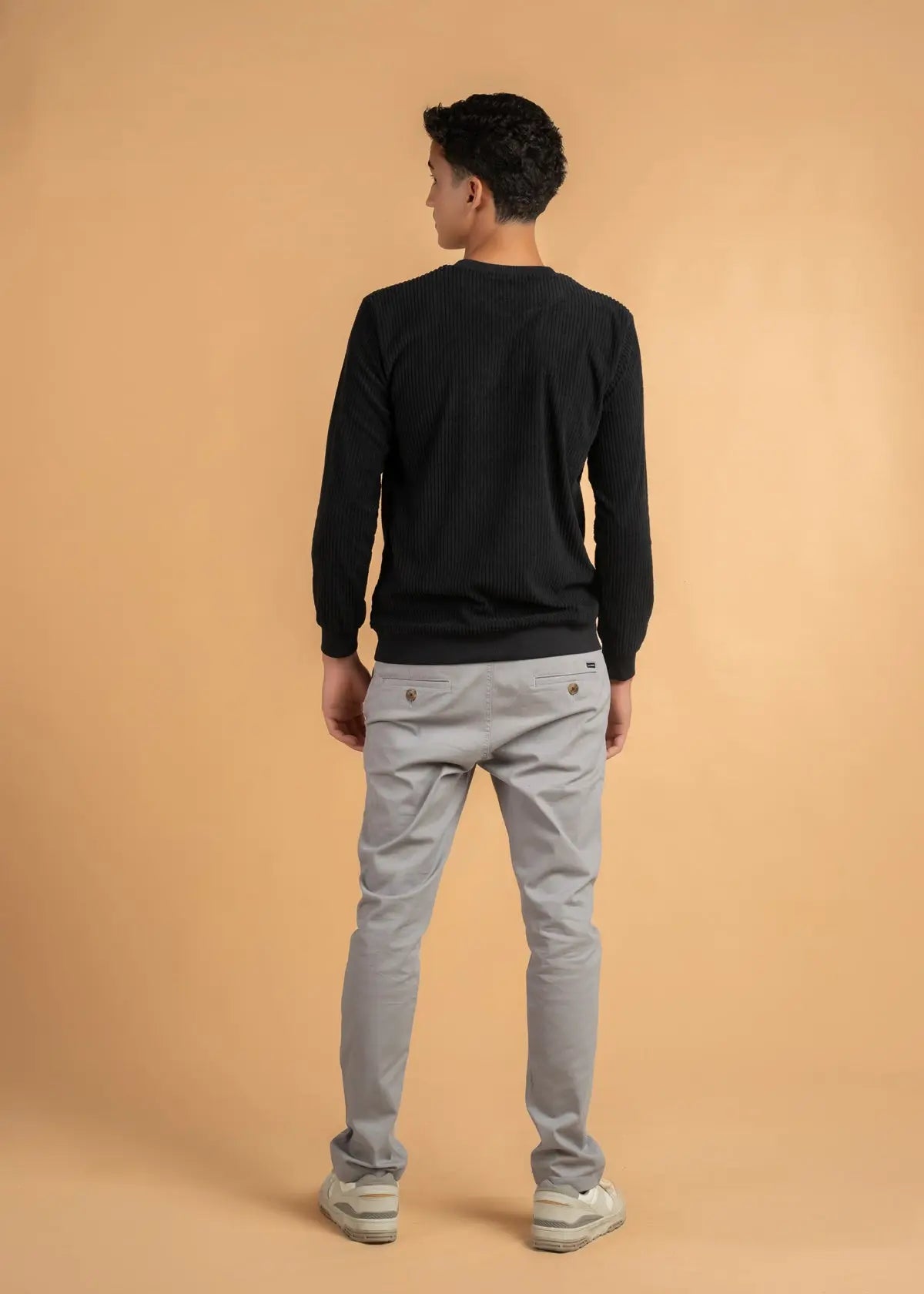 Ribbed Velvet Crewnck Jumper Legacy London