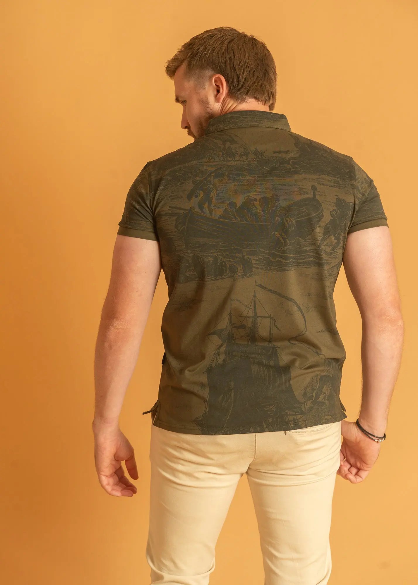 Ship Print Polo Legacy London