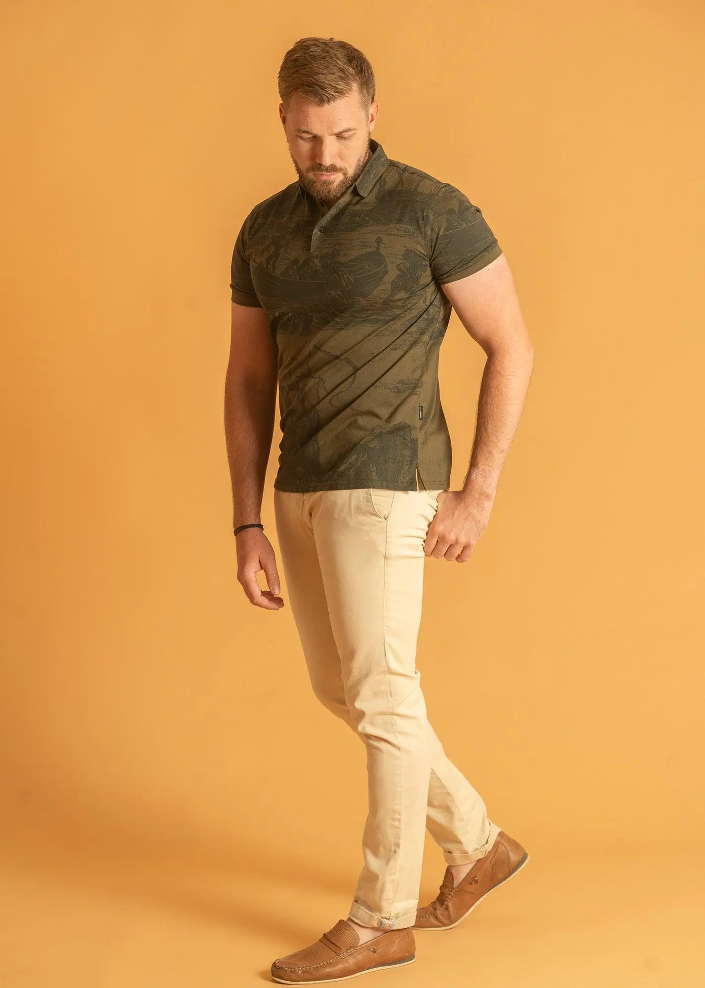 Ship Print Polo Legacy London