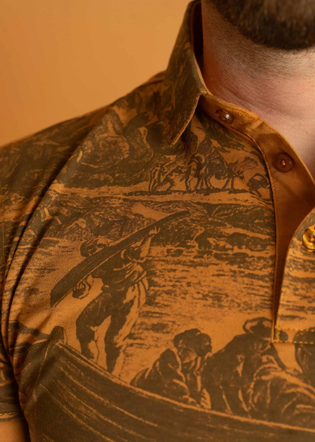 Ship Print Polo Legacy London