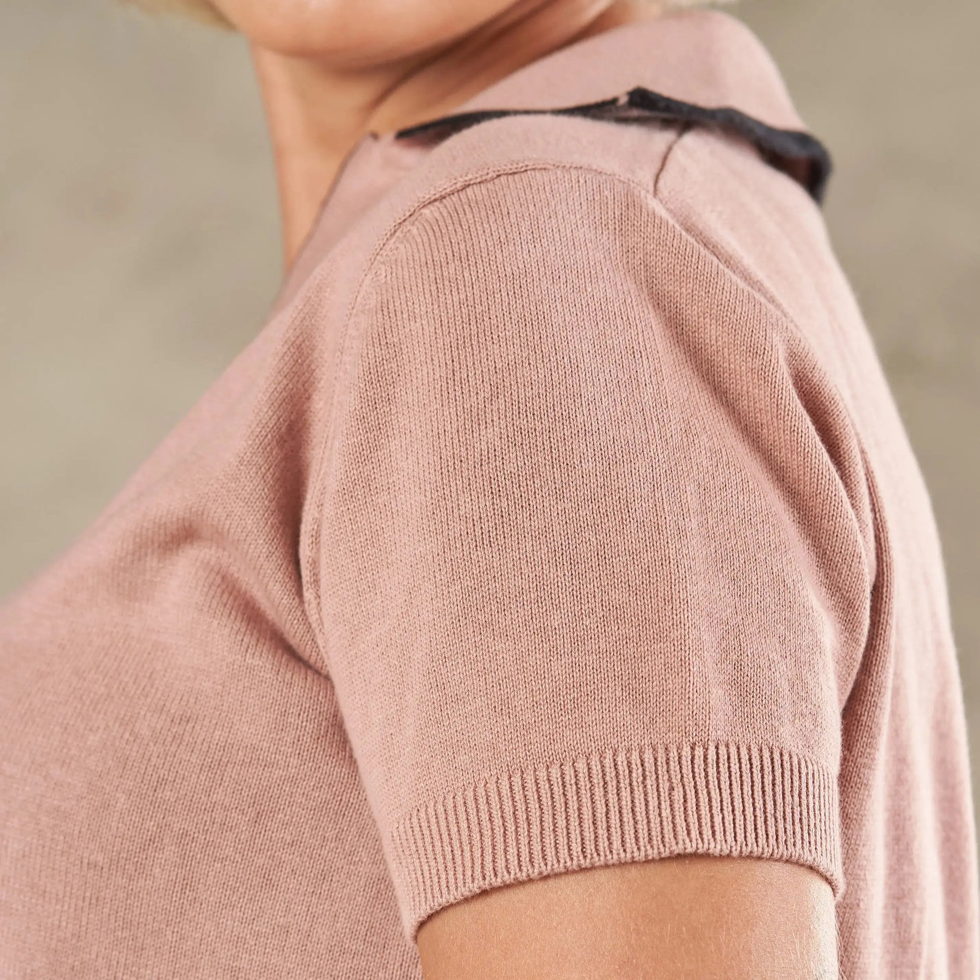 Siena V Neck Knit Polo  - Legacy London