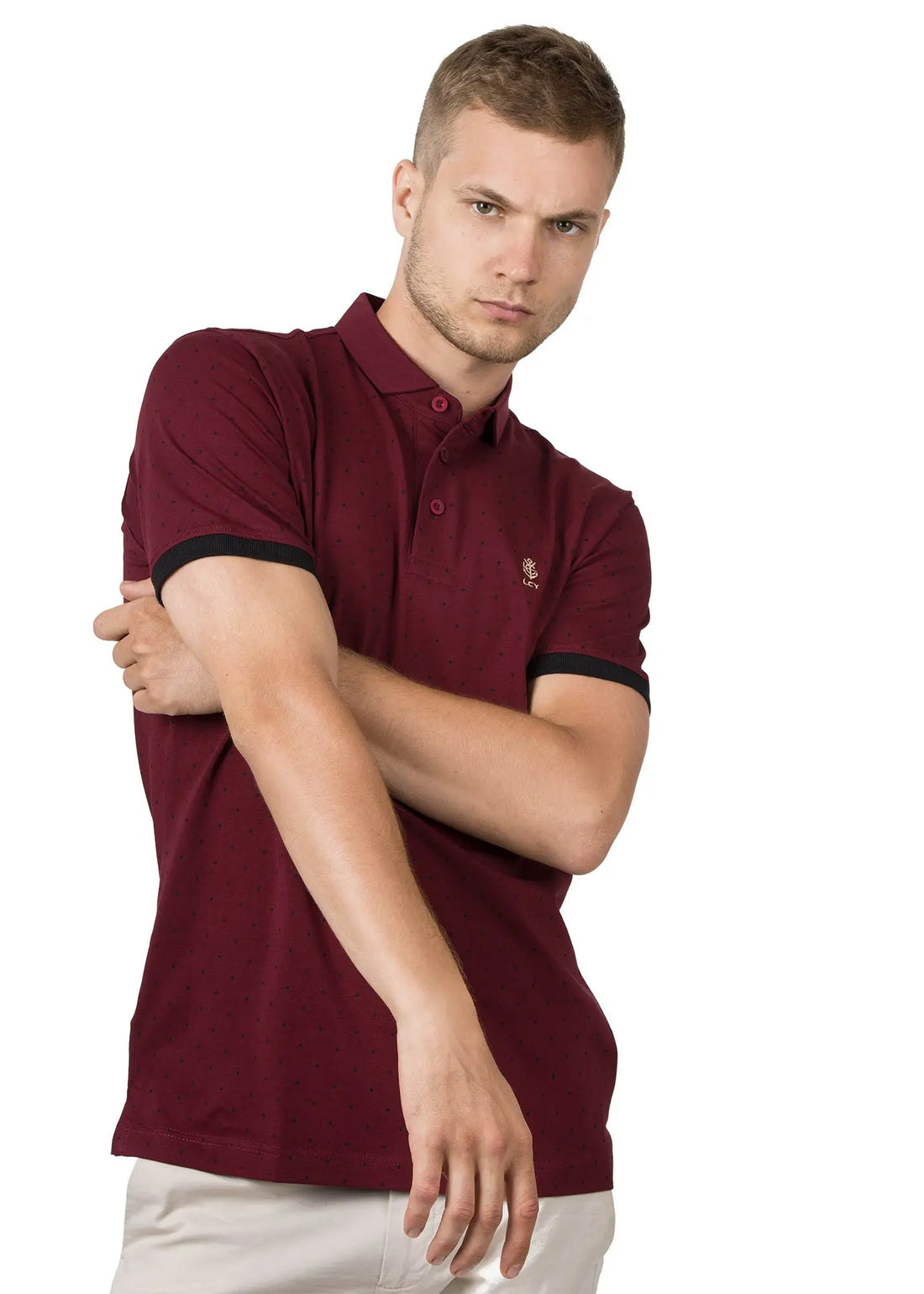 Signature Men's Polka Dot Polo Shirt Legacy London