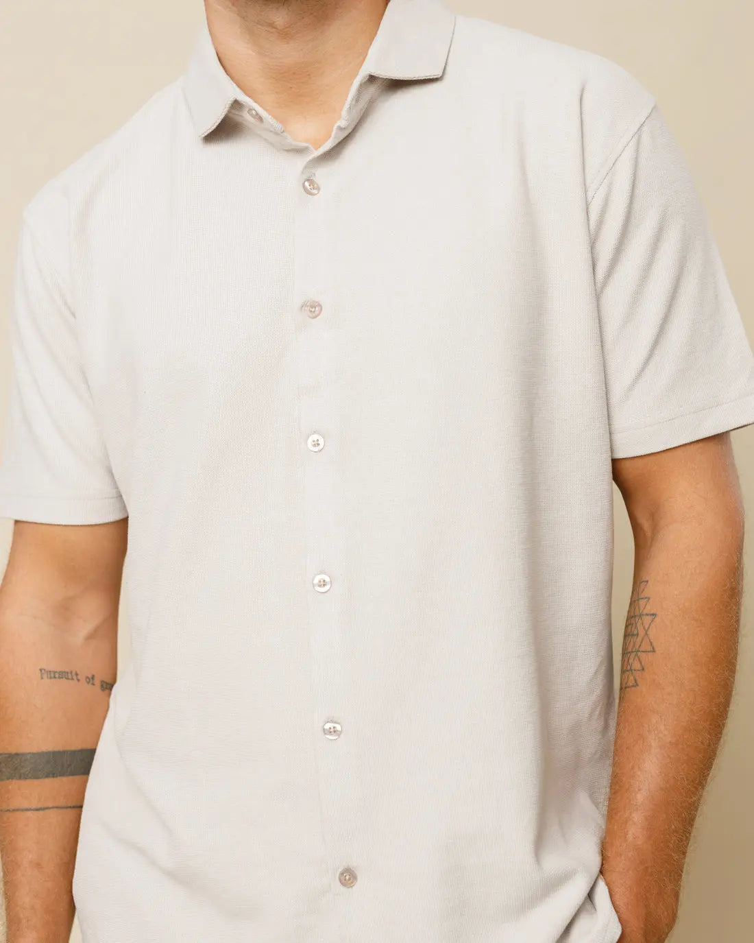 Spread Collar Button Down Shirt  - Legacy London