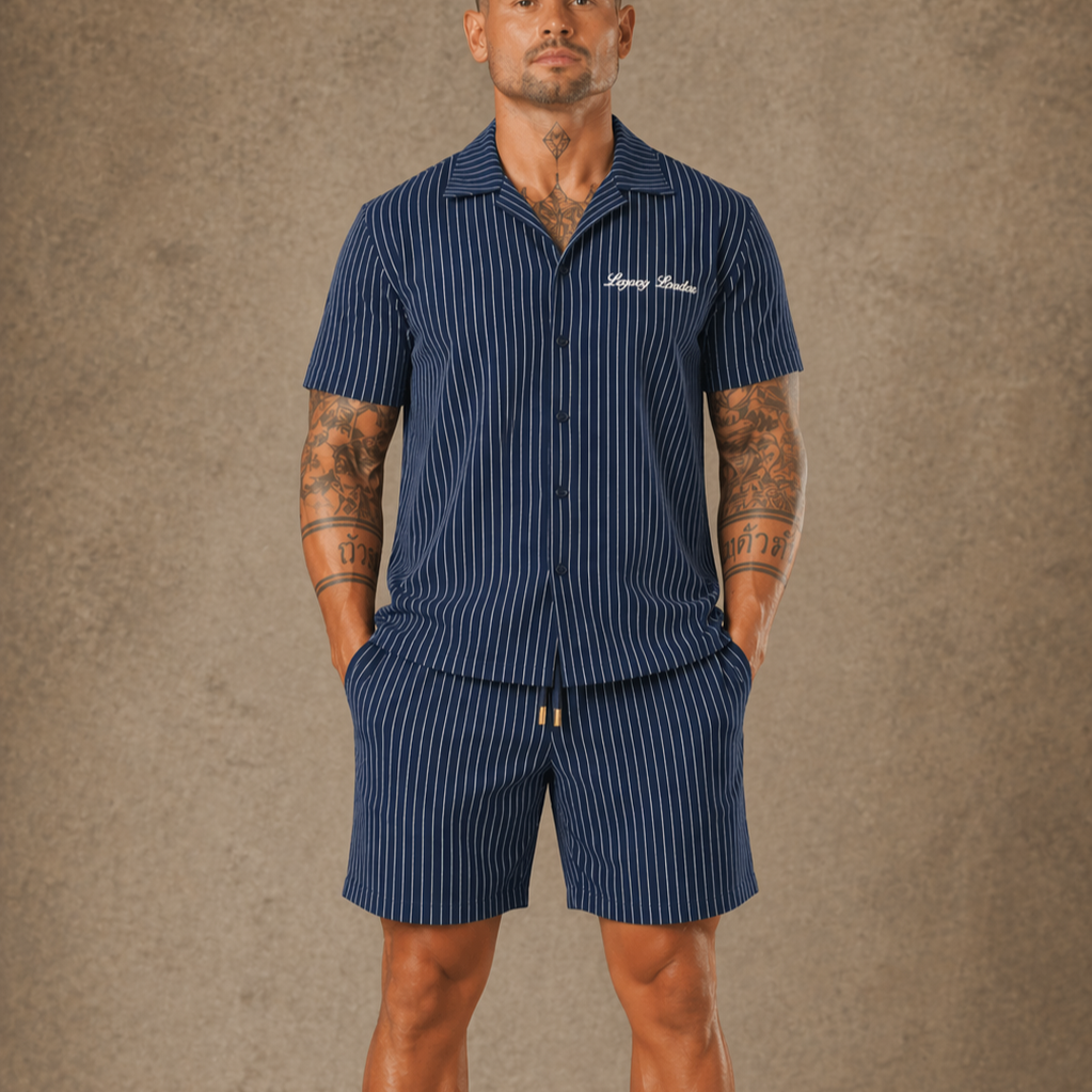 Striped Fabric Co-ord set  - LCY London