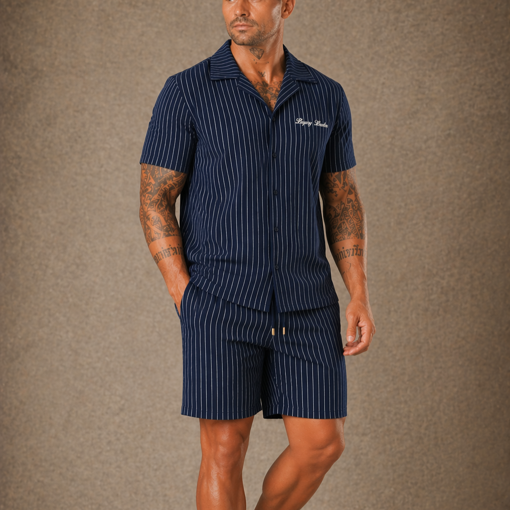 Striped Fabric Co-ord set  - LCY London