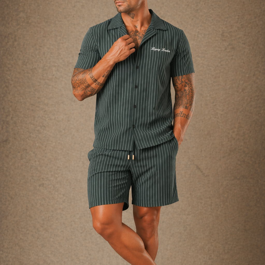 Striped Fabric Co-ord set  - LCY London