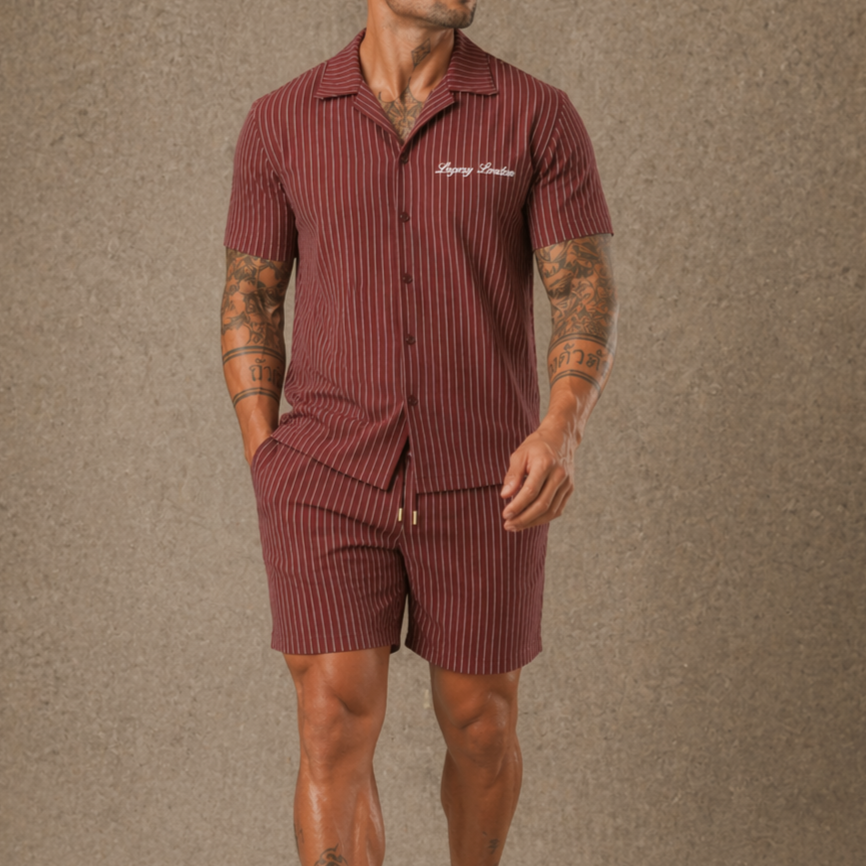 Striped Fabric Co-ord set  - LCY London