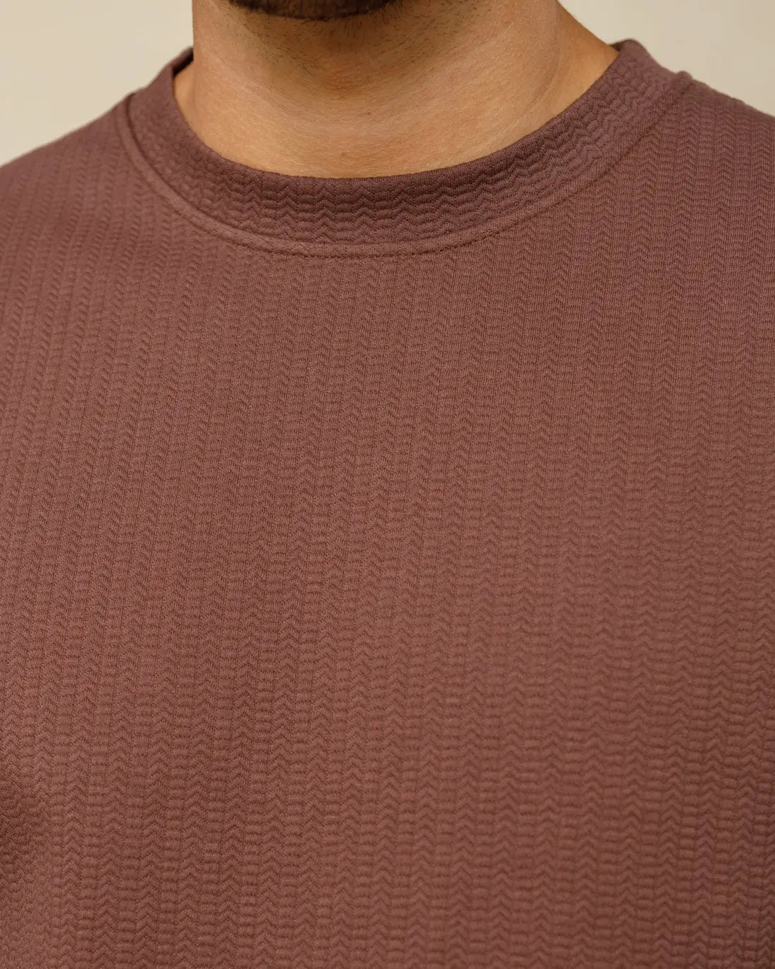 Textured Crewneck Jumper  - Legacy London