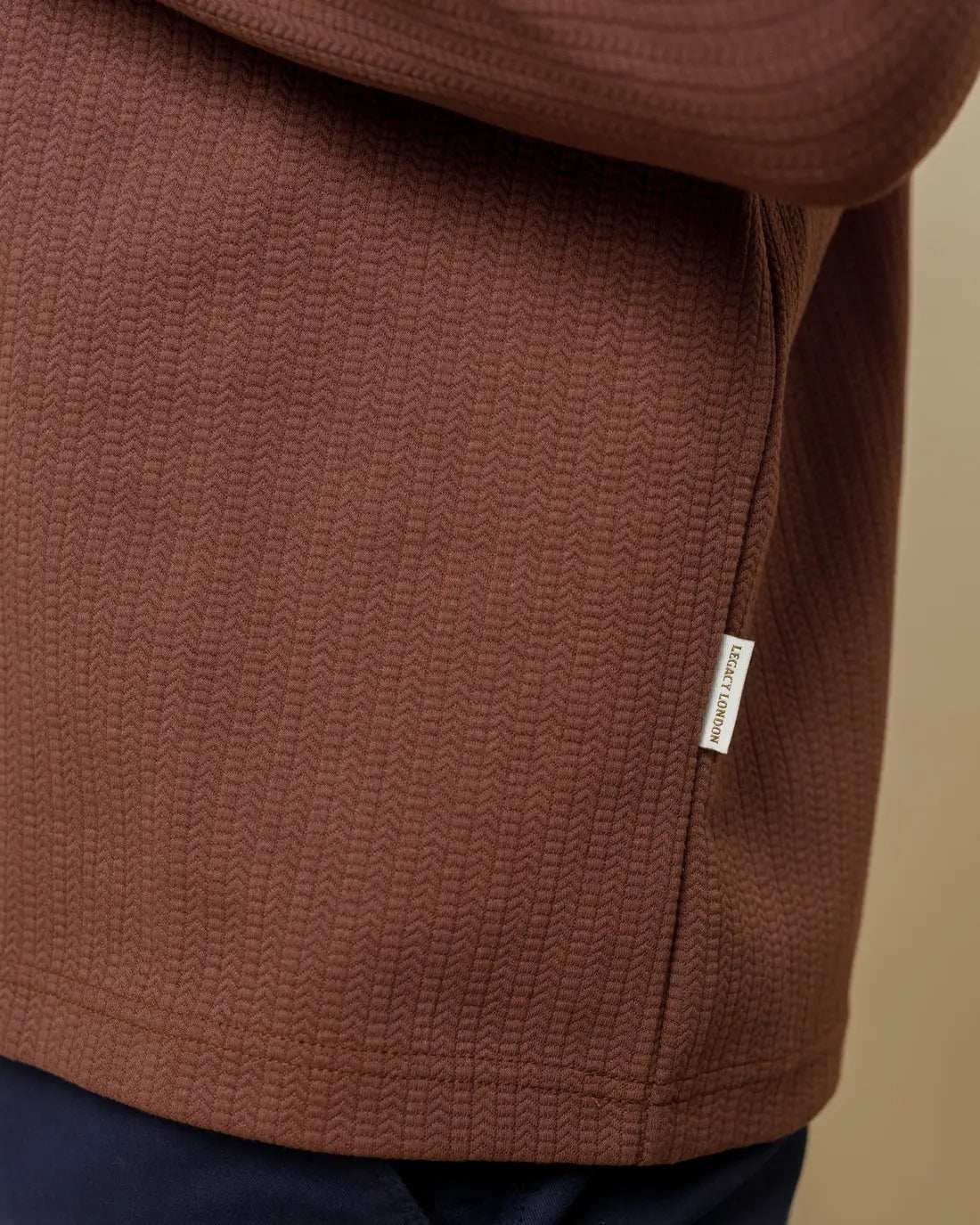 Textured Crewneck Jumper  - Legacy London