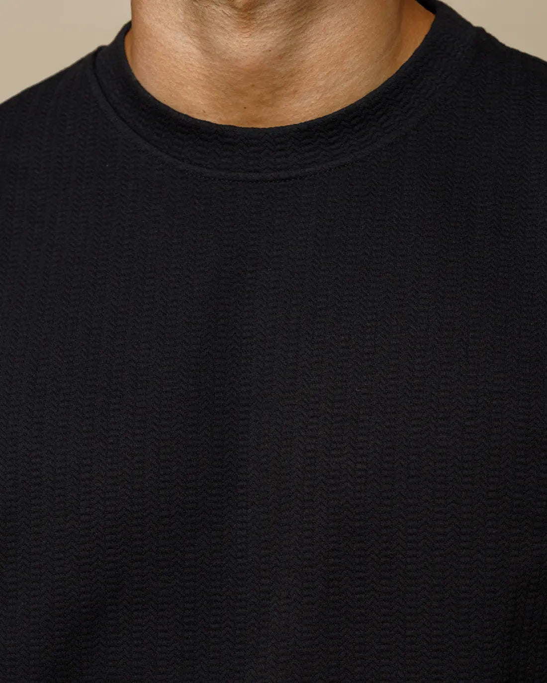 Textured Crewneck Jumper  - Legacy London