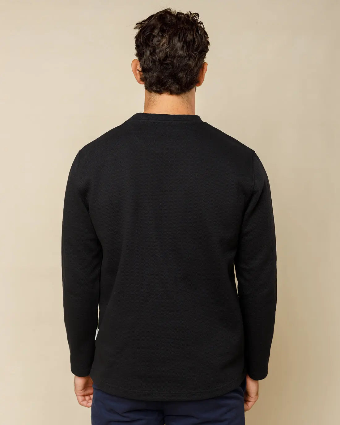 Textured Crewneck Jumper  - Legacy London