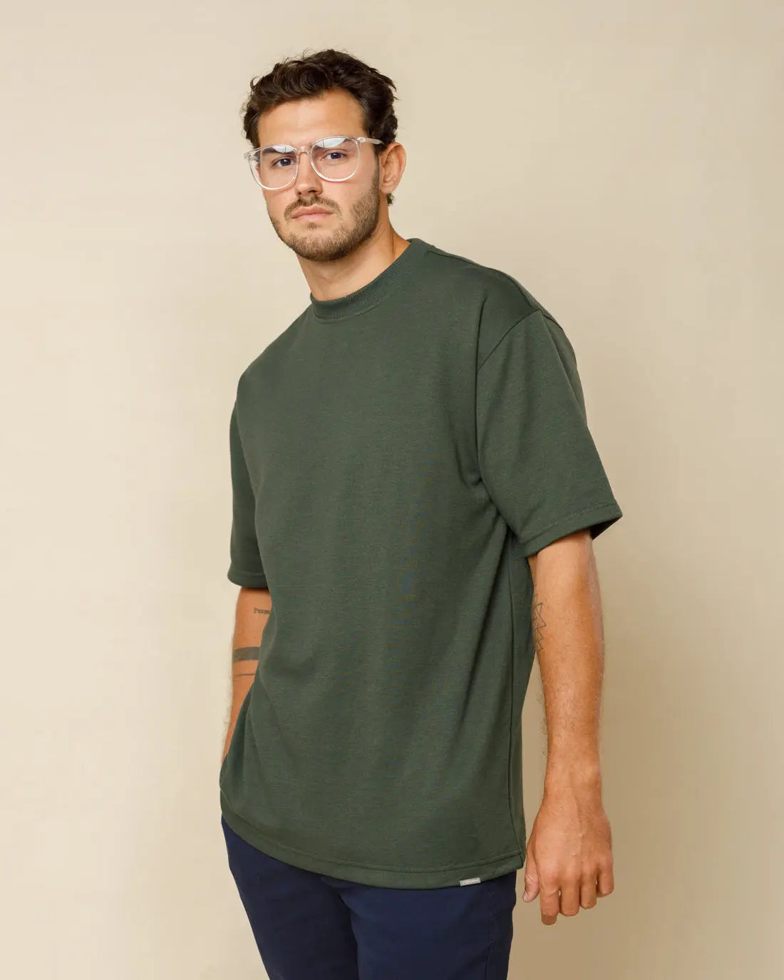 The Legacy London Oversized Boxy Tee Pine-Green-XL - Legacy London