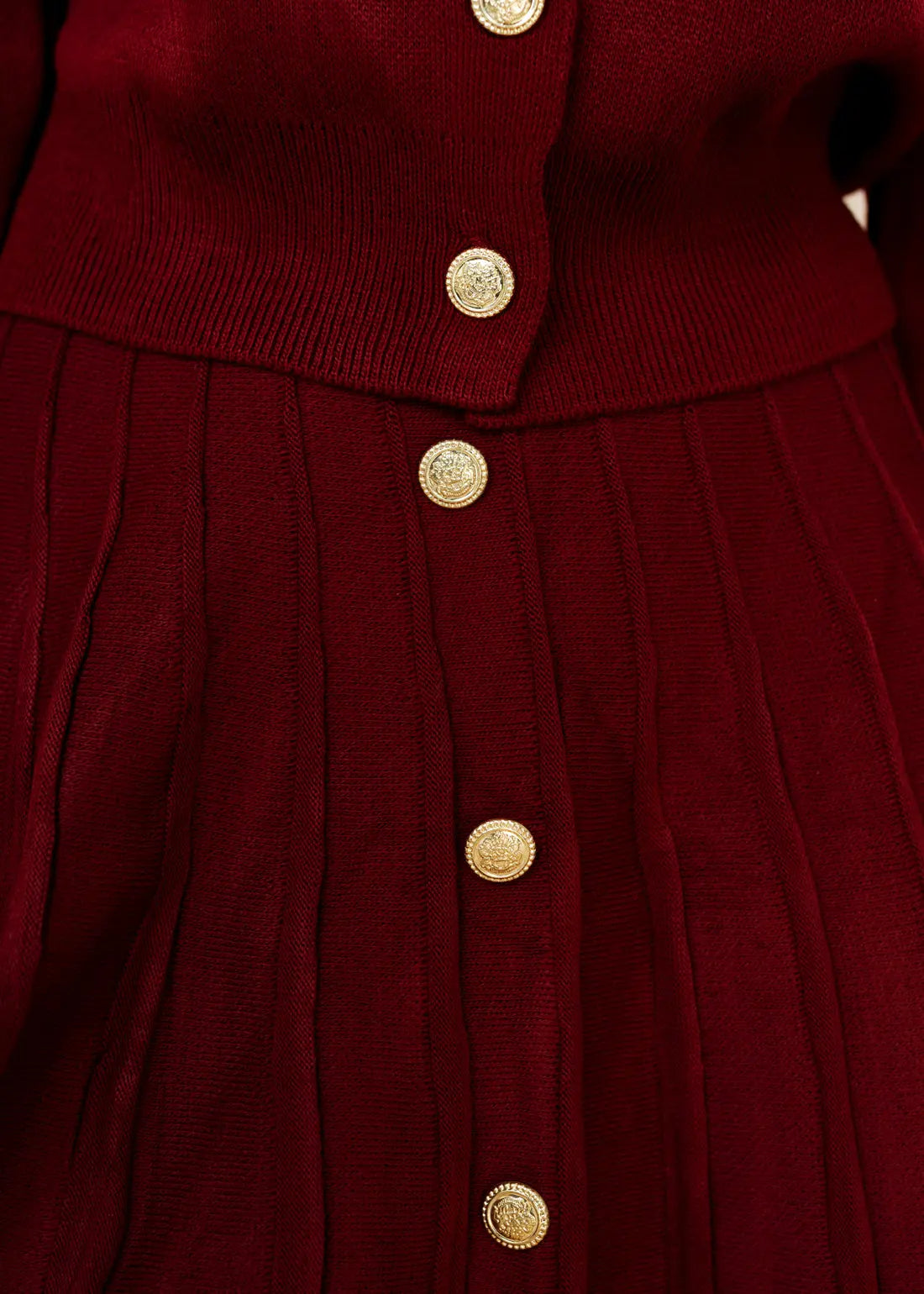The Windsor Knit Blouse & Mini Skirt  - Legacy London
