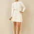 The Windsor Knit Blouse & Mini Skirt One-size-Beige - Legacy London