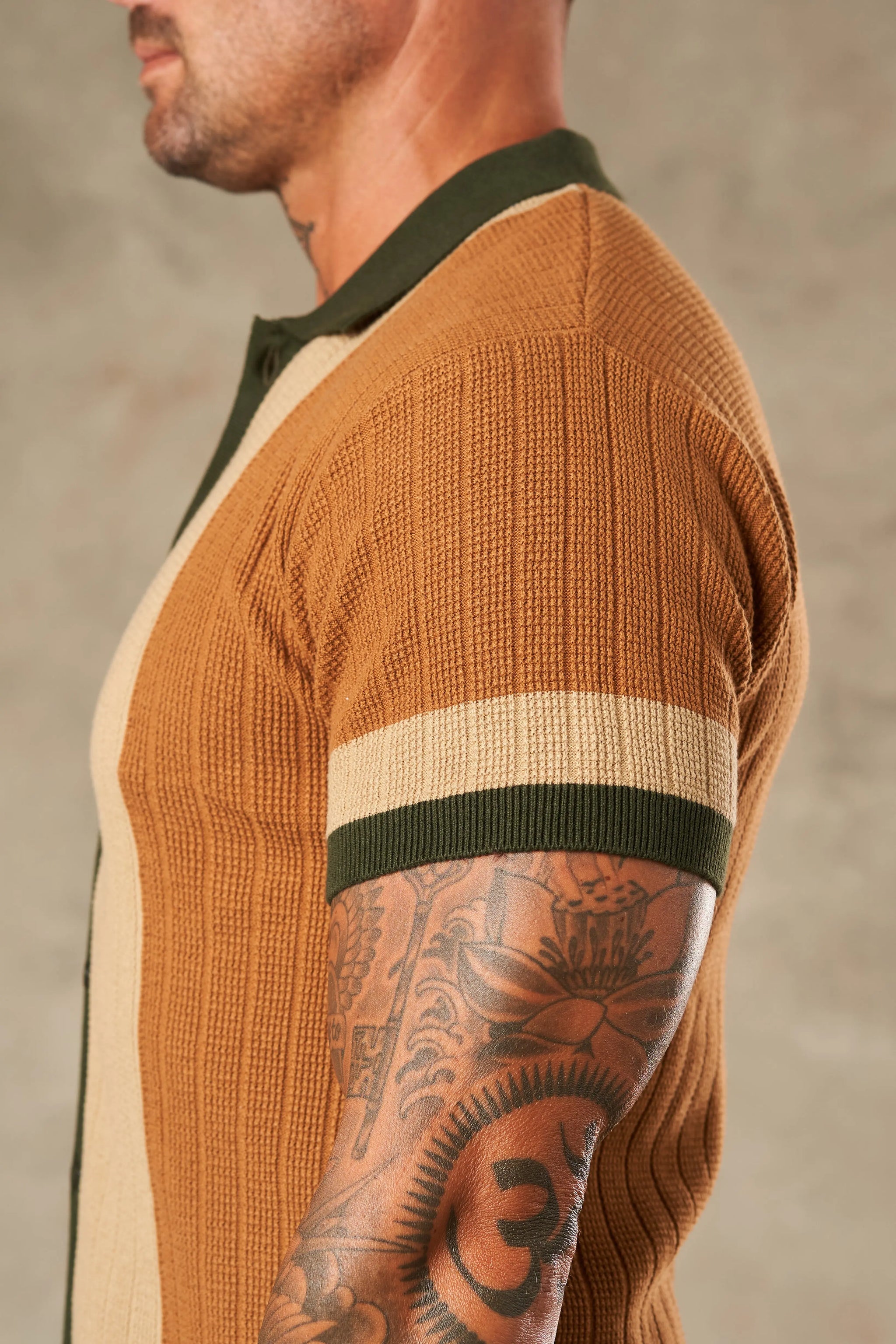Tri Tone Riviera Button Down Shirt  - Legacy London