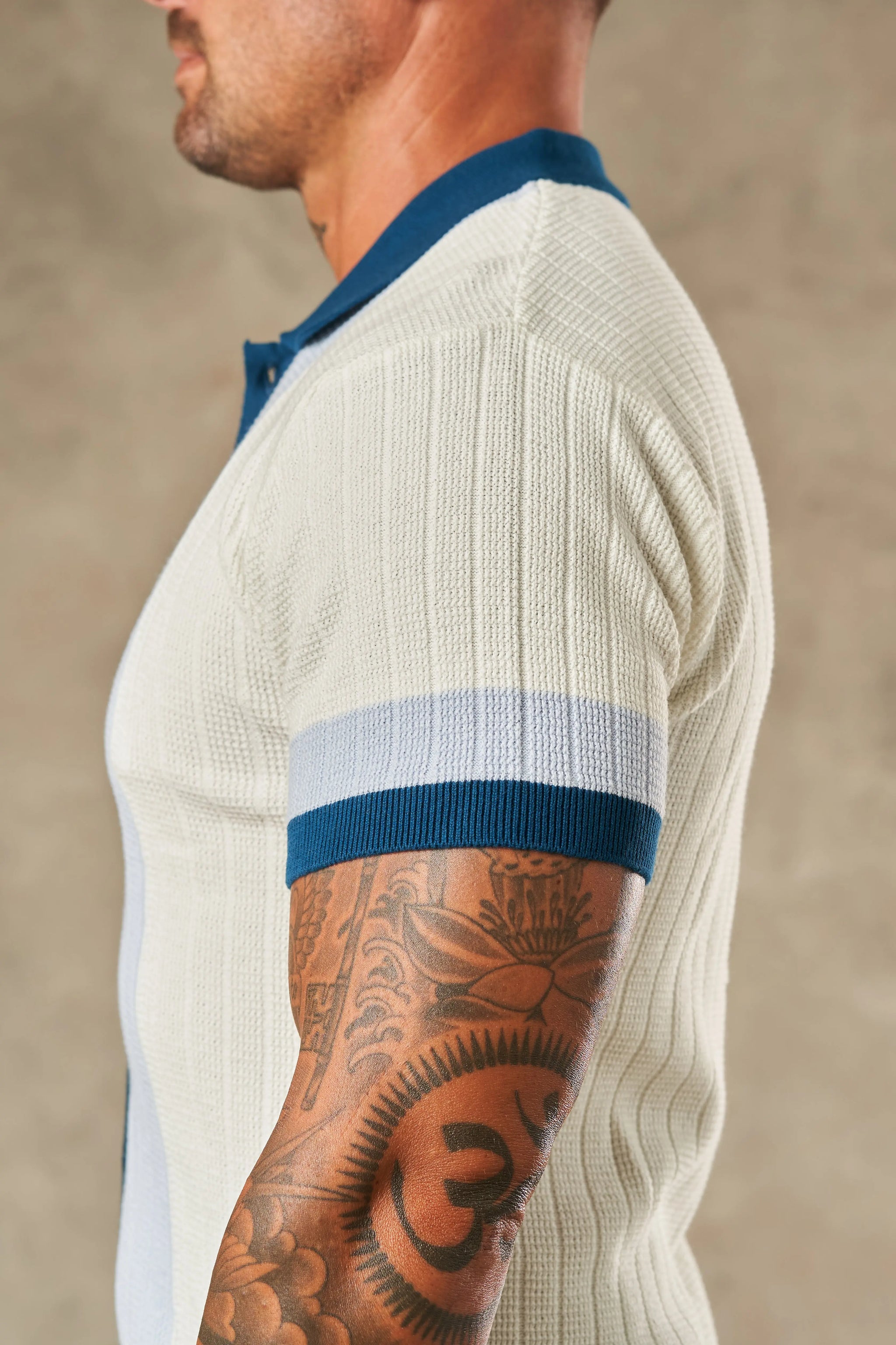Tri Tone Riviera Button Down Shirt  - Legacy London