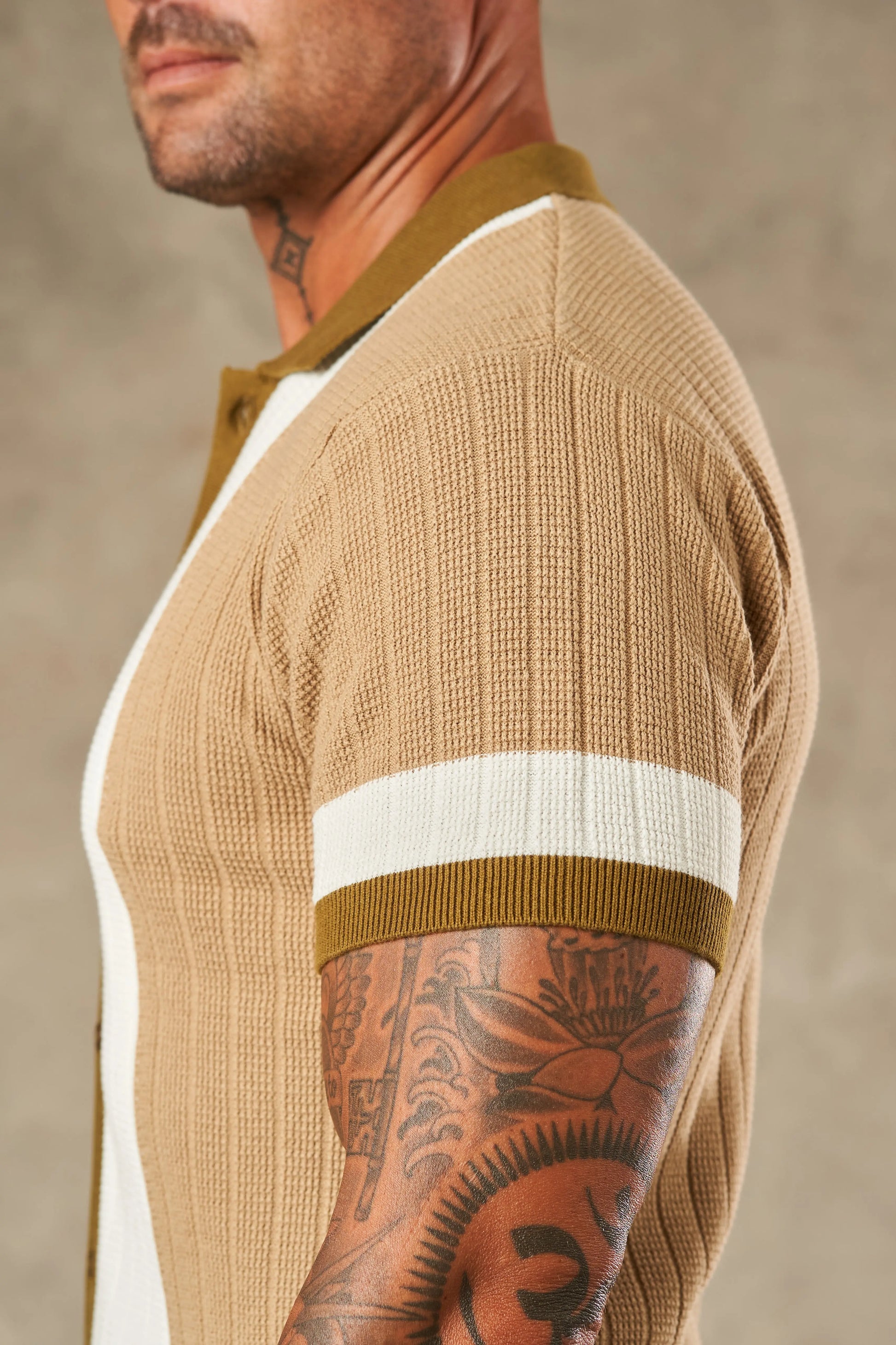 Tri Tone Riviera Button Down Shirt  - Legacy London