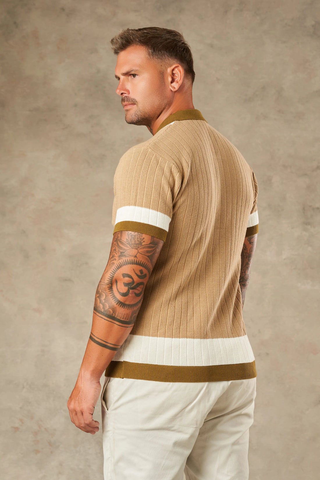 Tri Tone Riviera Button Down Shirt  - Legacy London