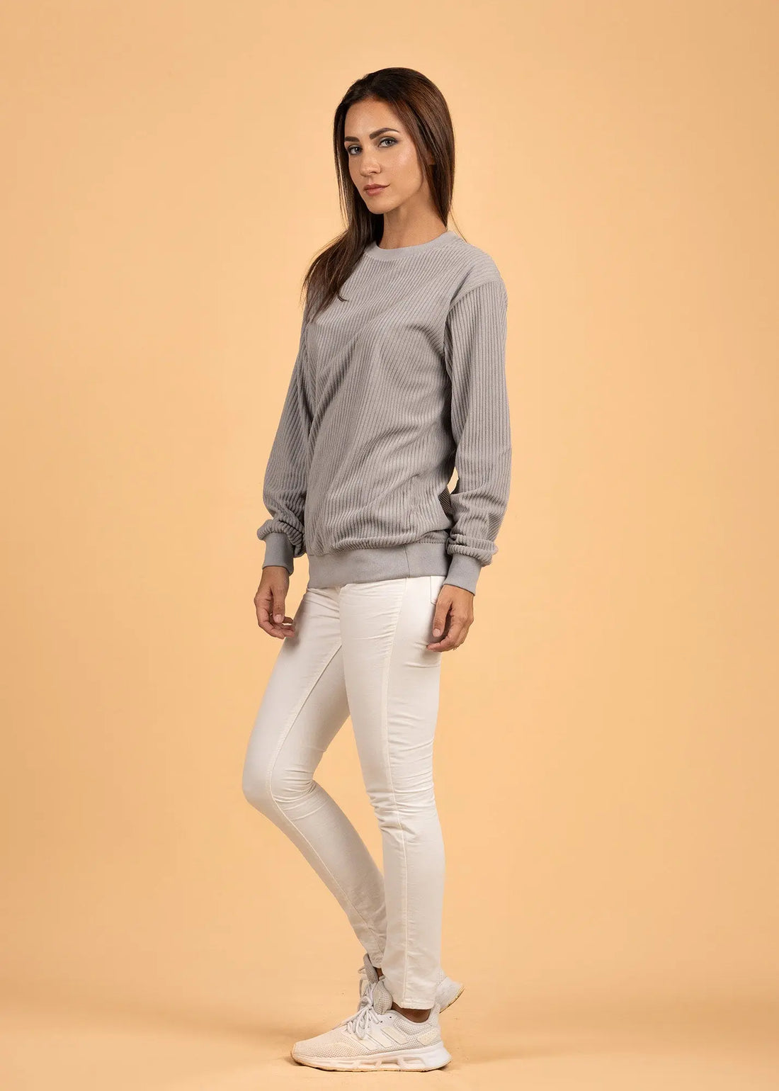Velvet Crewneck Jumper - Legacy London 