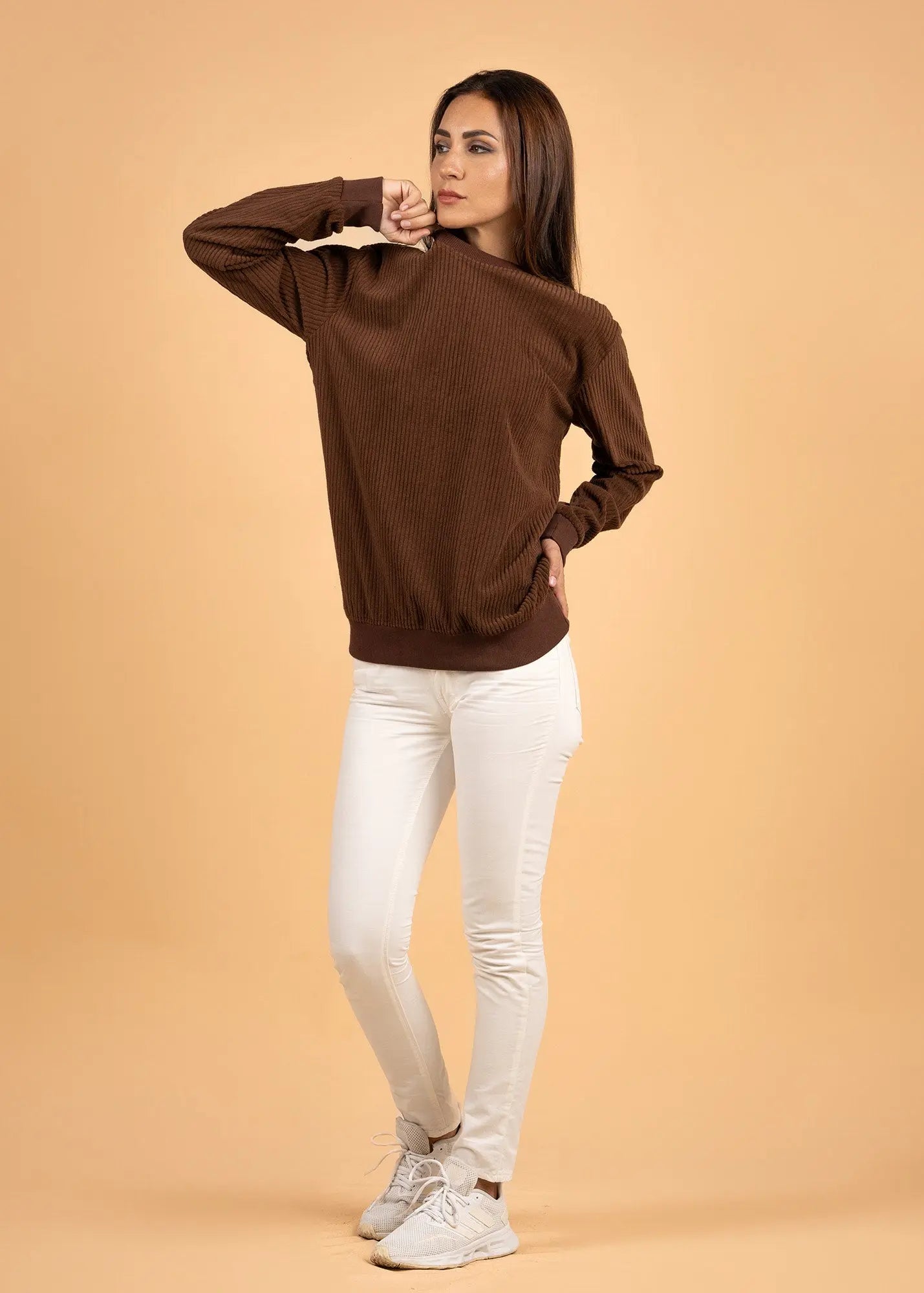Velvet Crewneck Jumper - Legacy London 