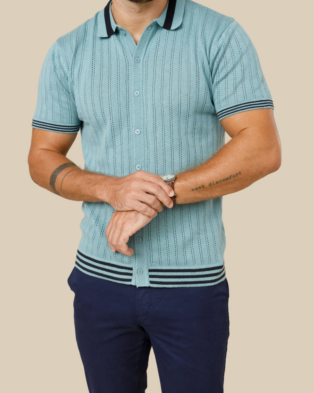 Vintage Button Down Knit Polo Legacy London