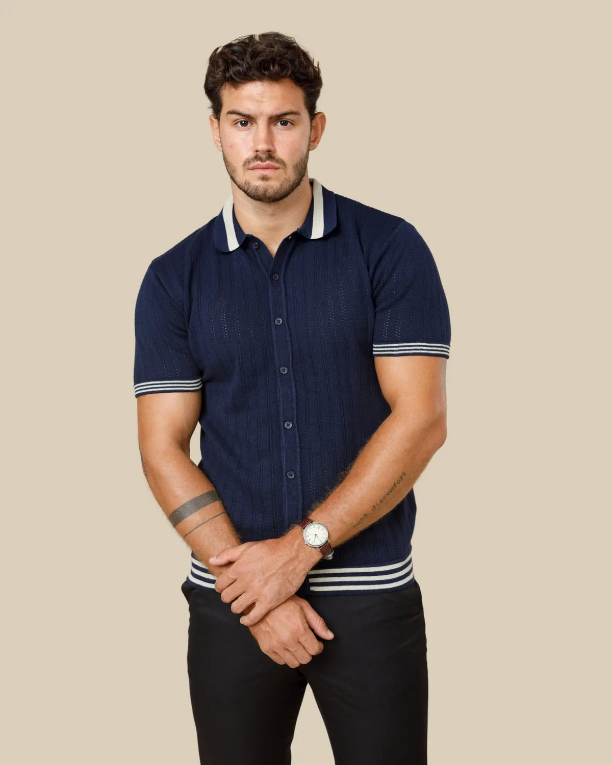 Vintage Button Down Knit Polo Legacy London