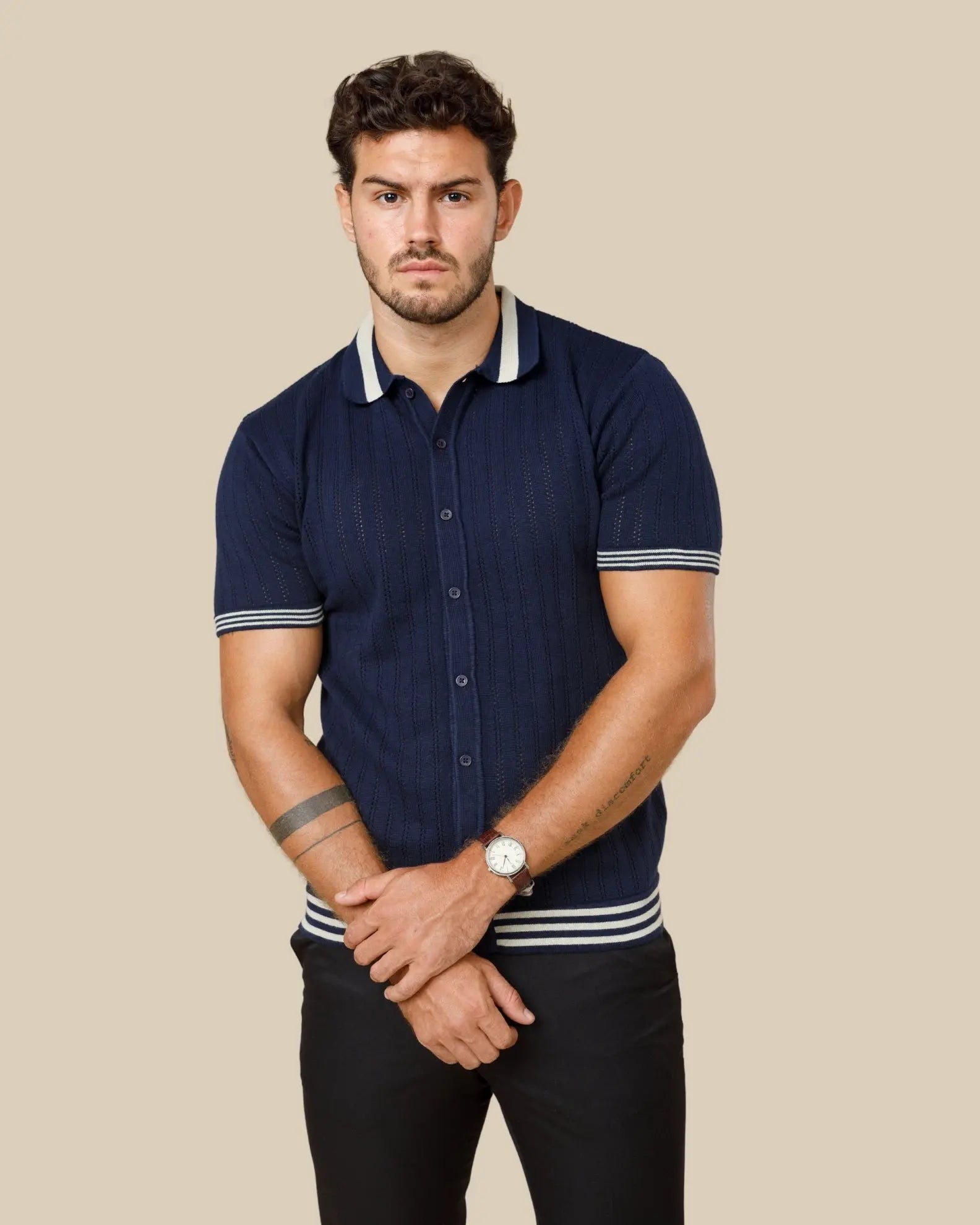 Vintage Button Down Knit Polo Legacy London