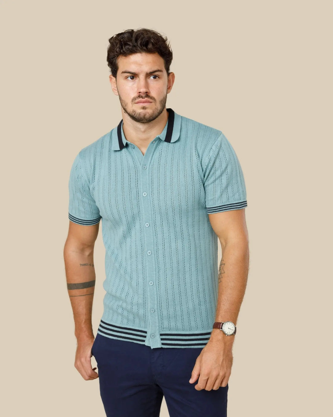 Vintage Button Down Knit Polo Legacy London