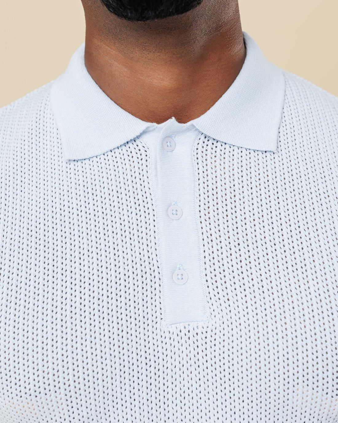 Zig Zag Jacquard Cotton Polo  - Legacy London
