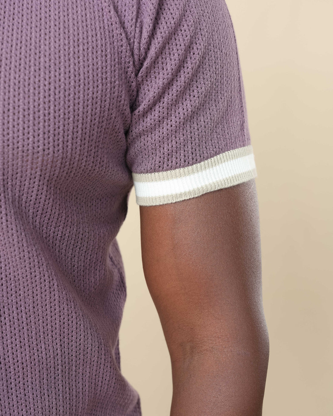 Zig Zag Jacquard Cotton Polo  - Legacy London