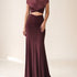 Audley Ruched Fishtail Maxi Dress, front view - Legacy London