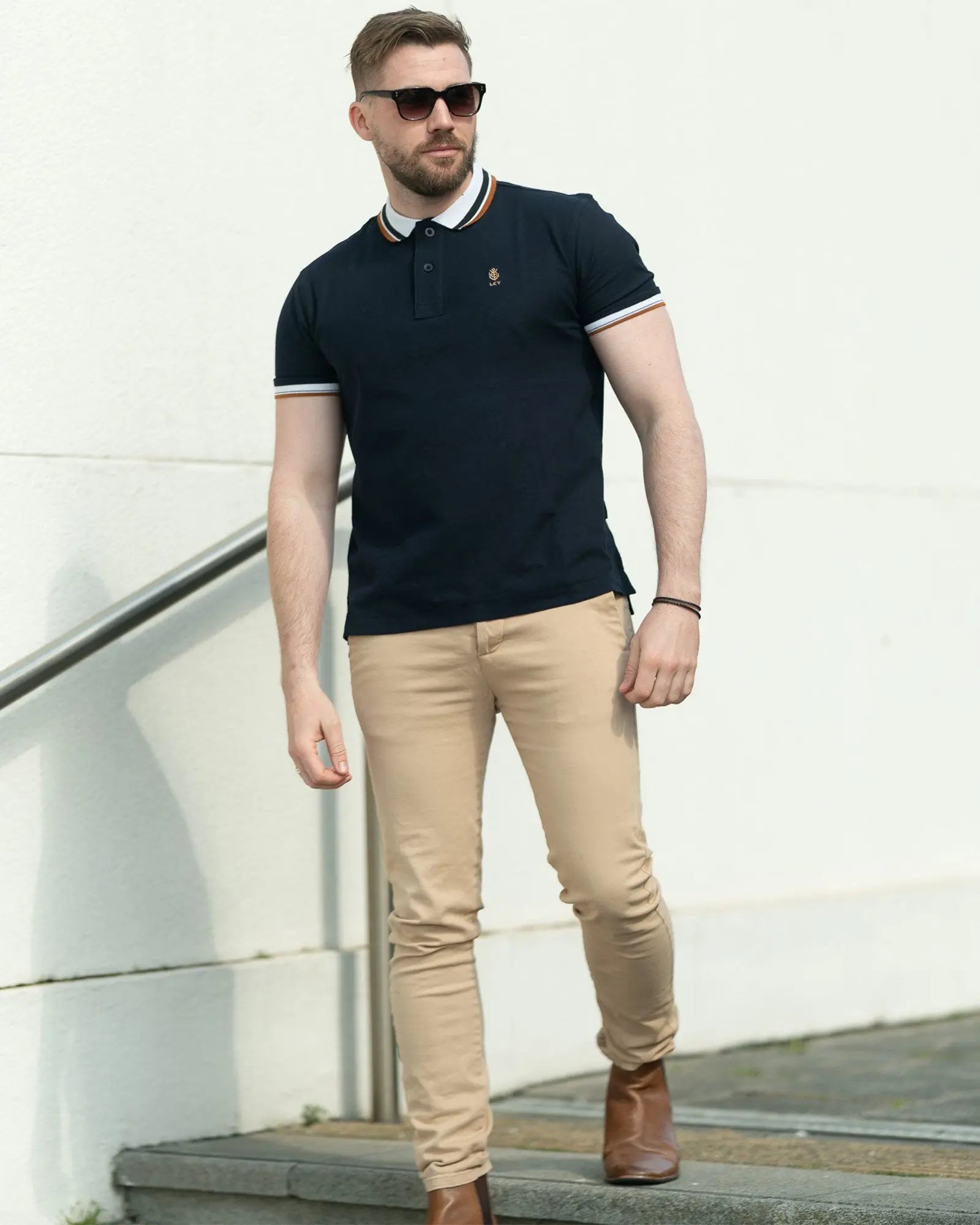 Legacy London | Contrasting Twin Tipped Polo Shirt Legacy London