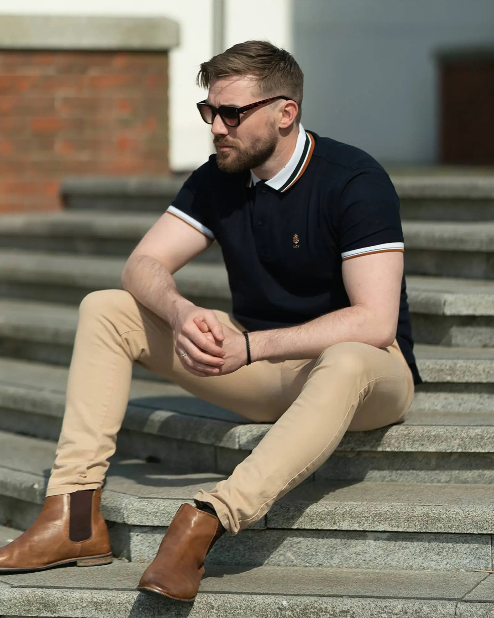 Legacy London | Contrasting Twin Tipped Polo Shirt Legacy London
