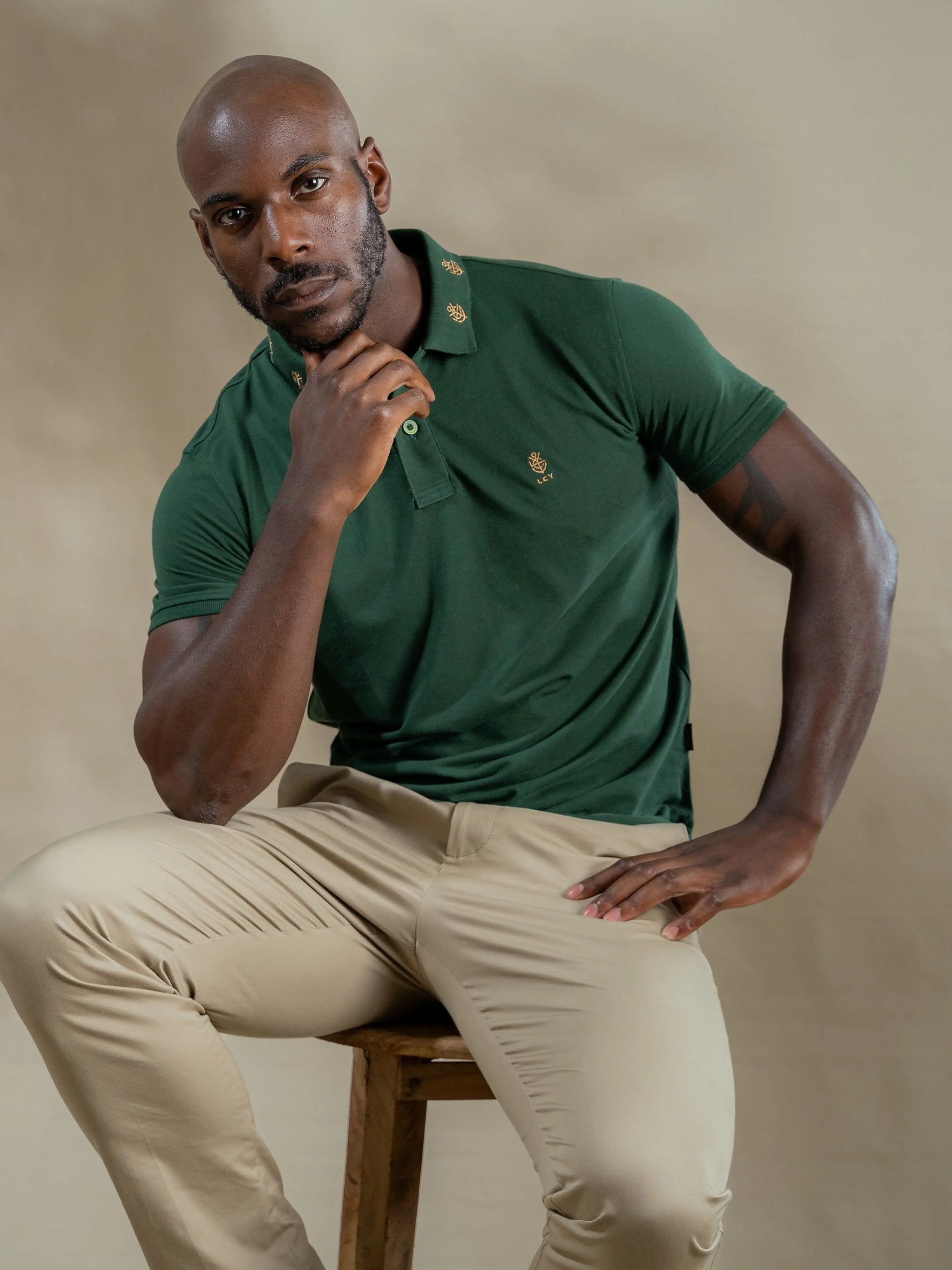 Legacy London | Embroidered Collar Luxury Polo Shirt Legacy London