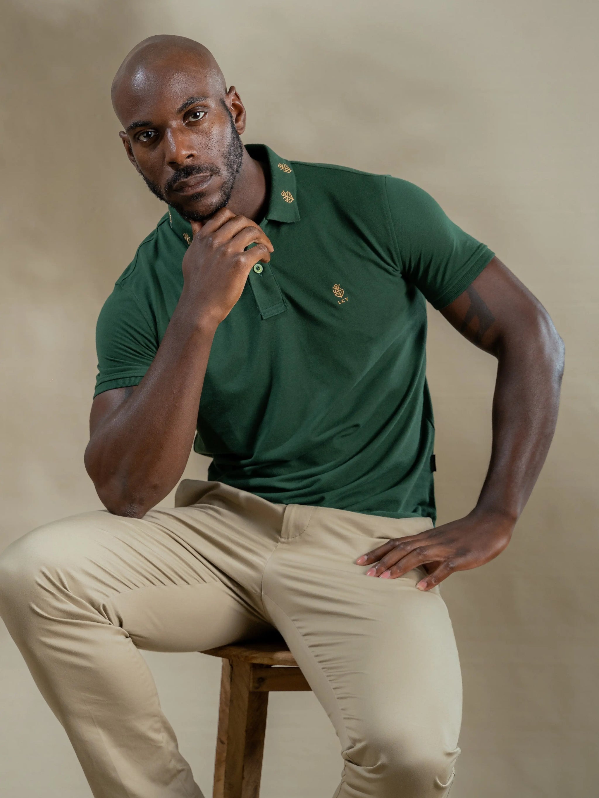 Legacy London | Embroidered Collar Luxury Polo Shirt Legacy London