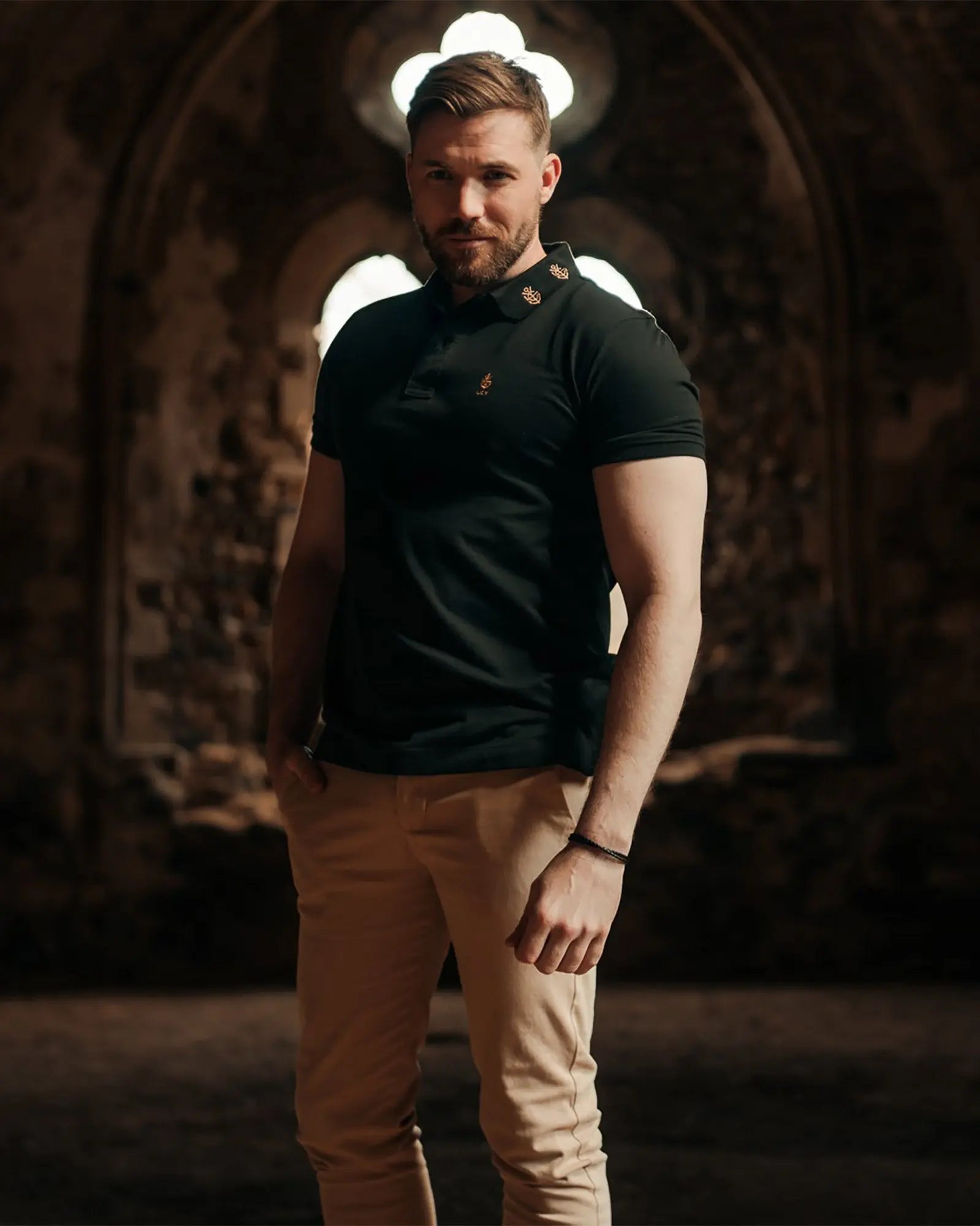 Legacy London | Embroidered Collar Luxury Polo Shirt Legacy London