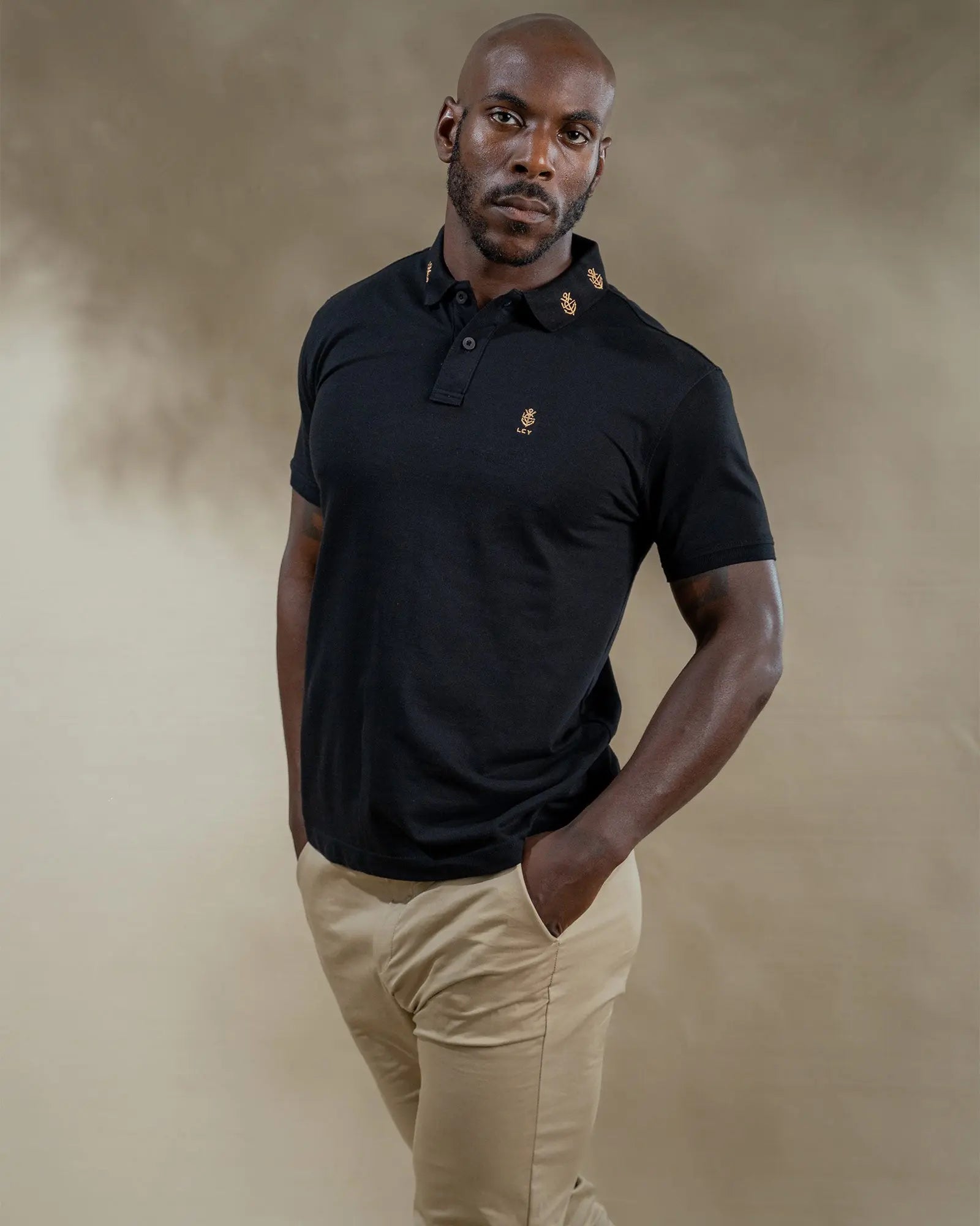 Legacy London | Embroidered Collar Luxury Polo Shirt Legacy London