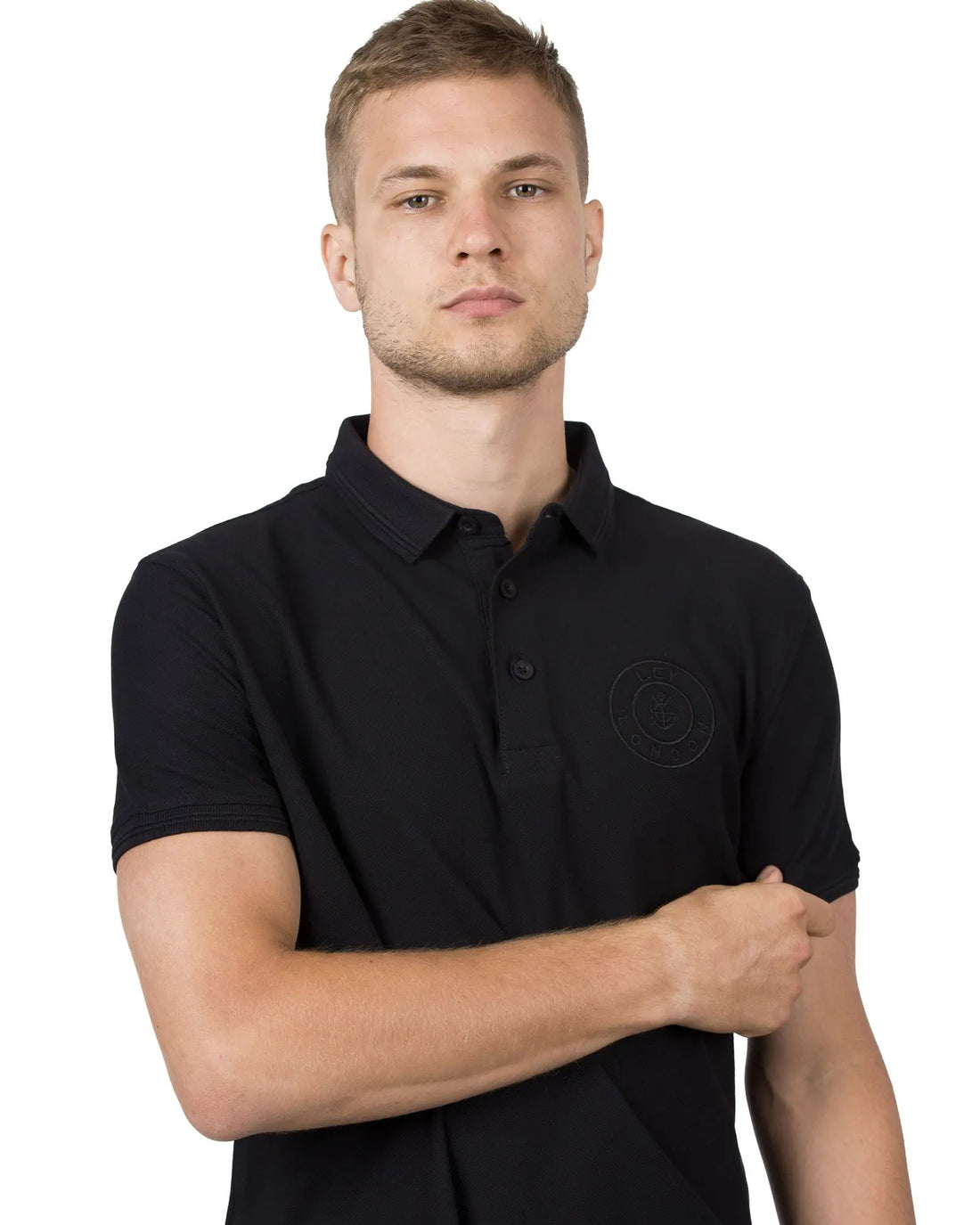 Legacy London | Embroidered Pocket Circle Logo Polo Shirt Legacy London