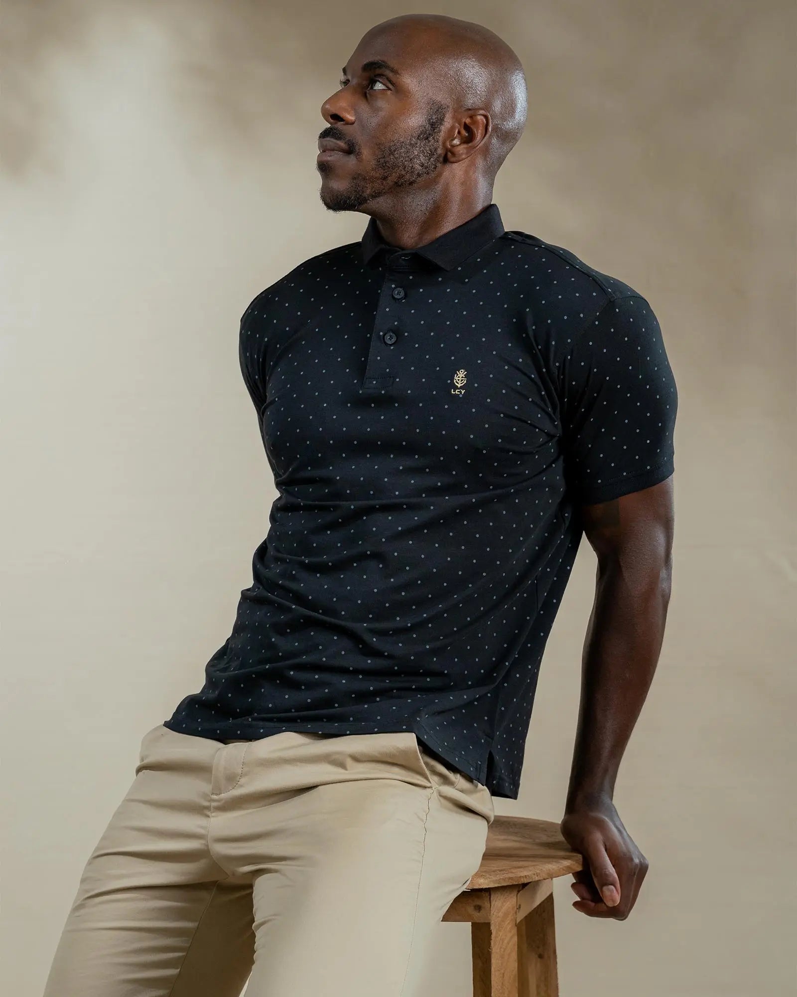 Legacy London | Signature Mens Polka Dot Polo Shirt Legacy London