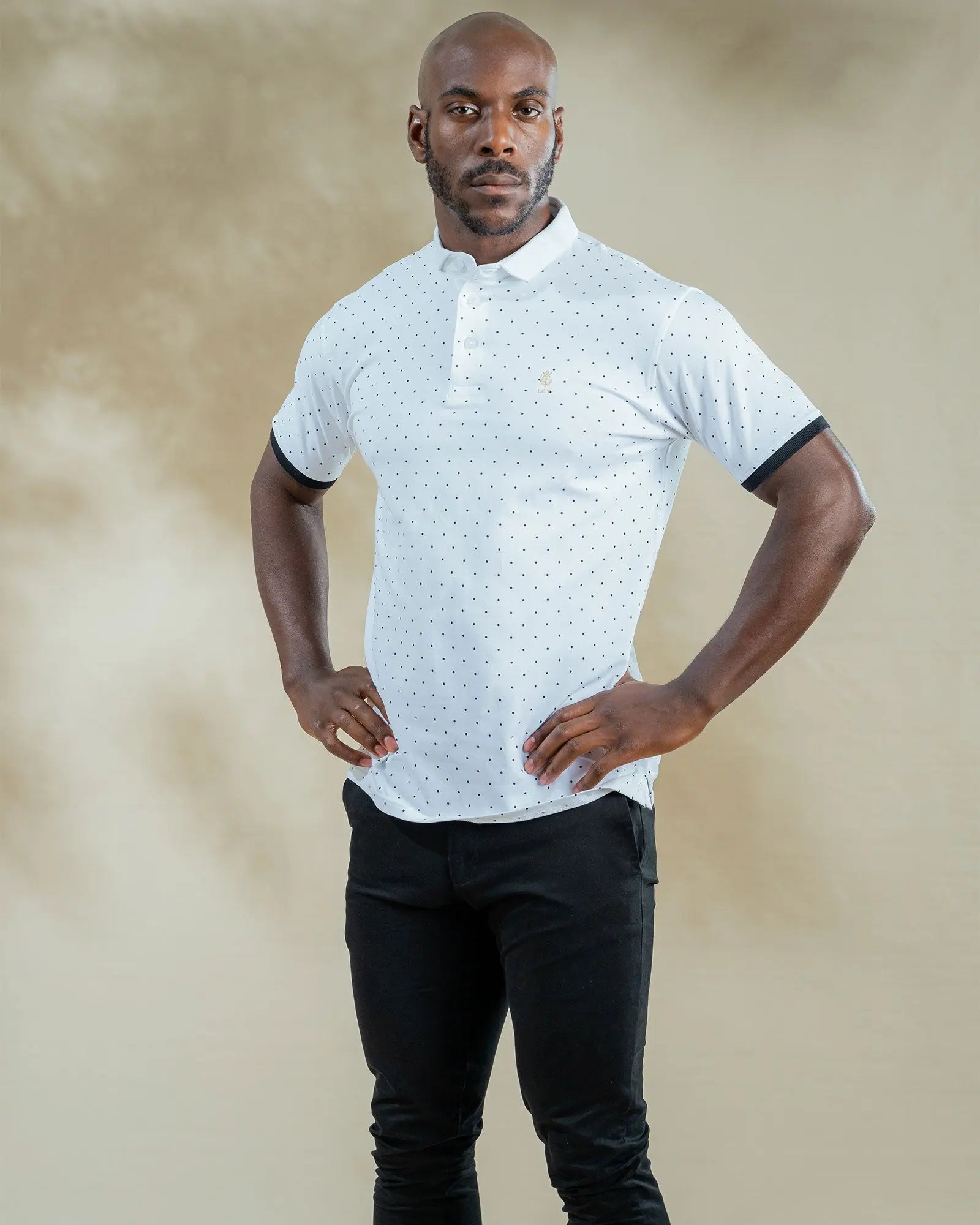 Legacy London | Signature Mens Polka Dot Polo Shirt Legacy London