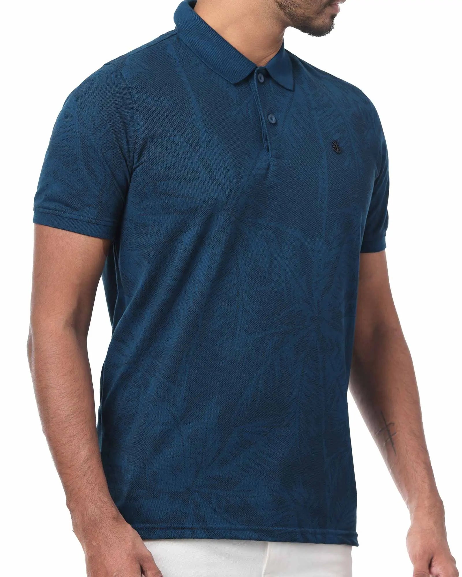 Legacy London | Art of Summer - Printed Pique Men's Short Sleeved Polo Shirt Legacy London