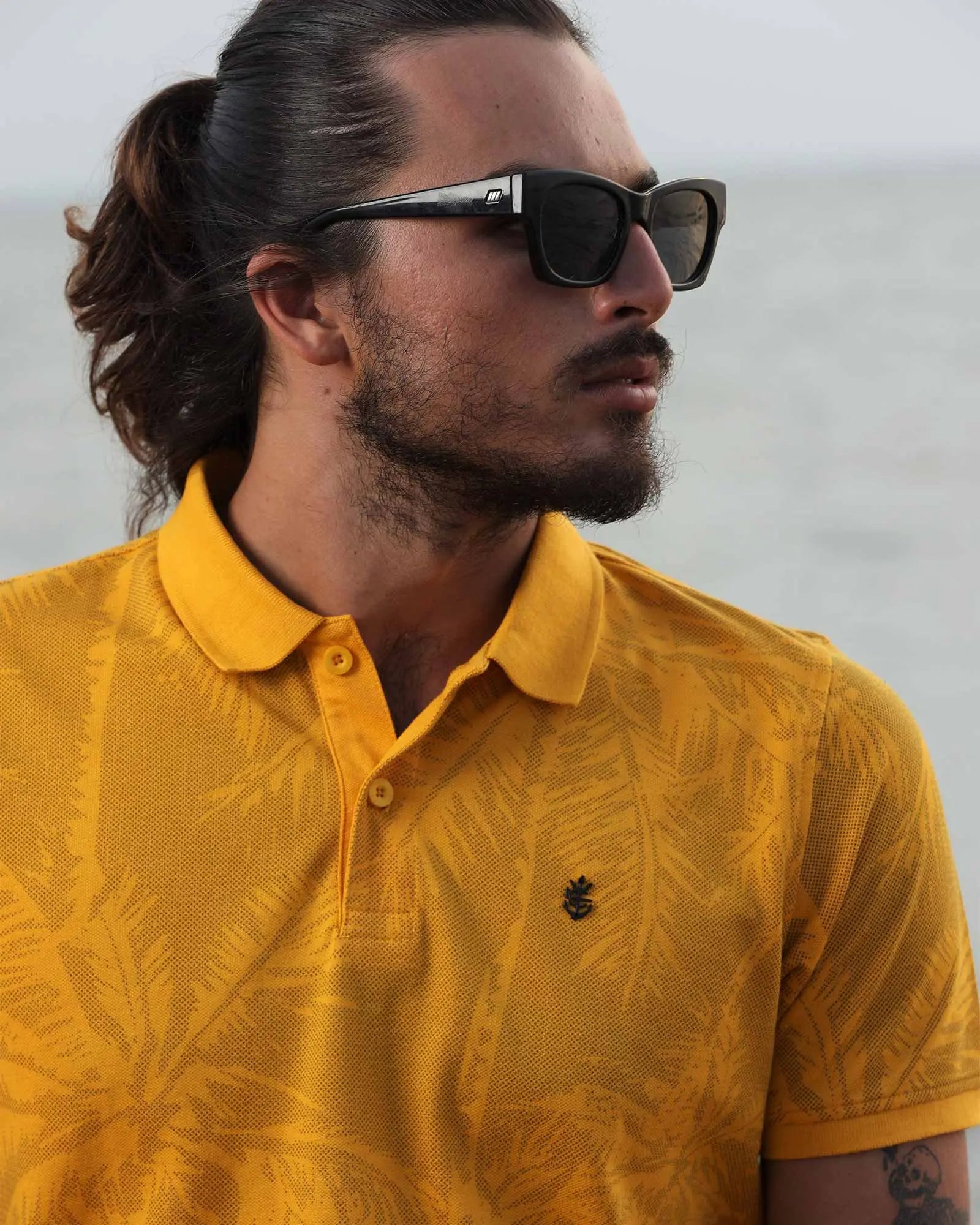 Legacy London | Art of Summer - Printed Pique Men's Short Sleeved Polo Shirt Legacy London