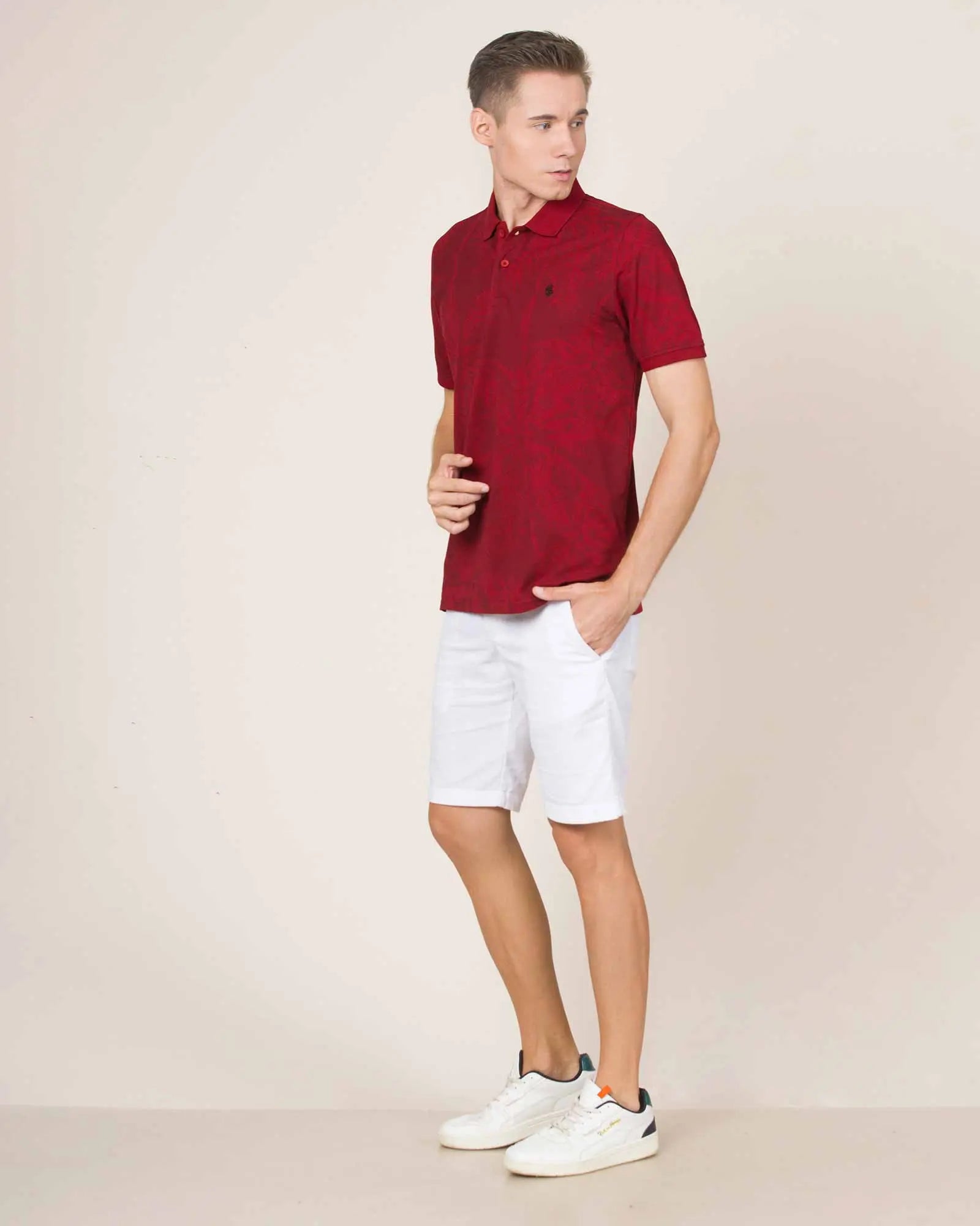 Legacy London | Art of Summer - Printed Pique Men's Short Sleeved Polo Shirt Legacy London
