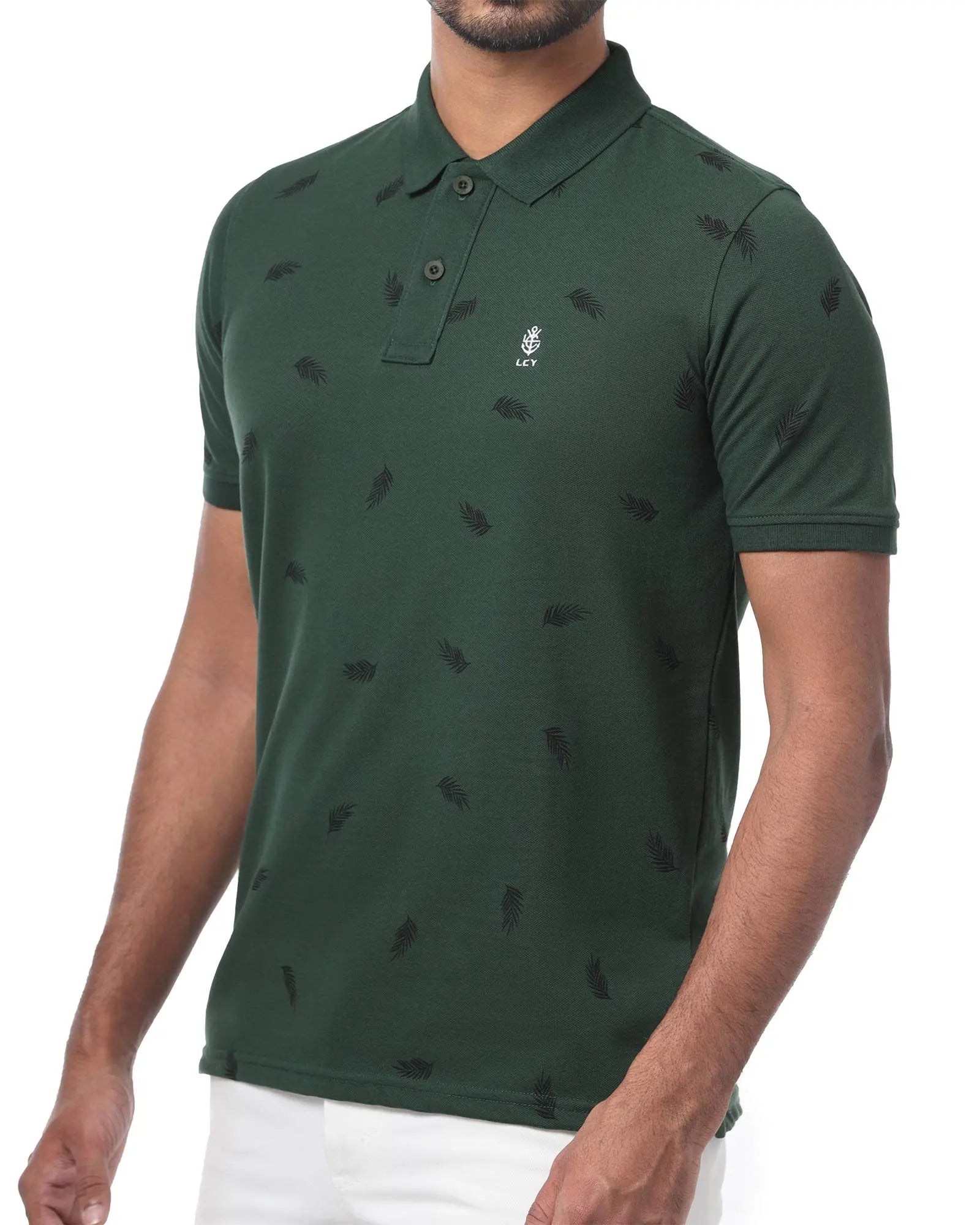 Legacy London | Art of Summer - Tropical Inspired Printed Men's Short Sleeved Polo Shirt Legacy London