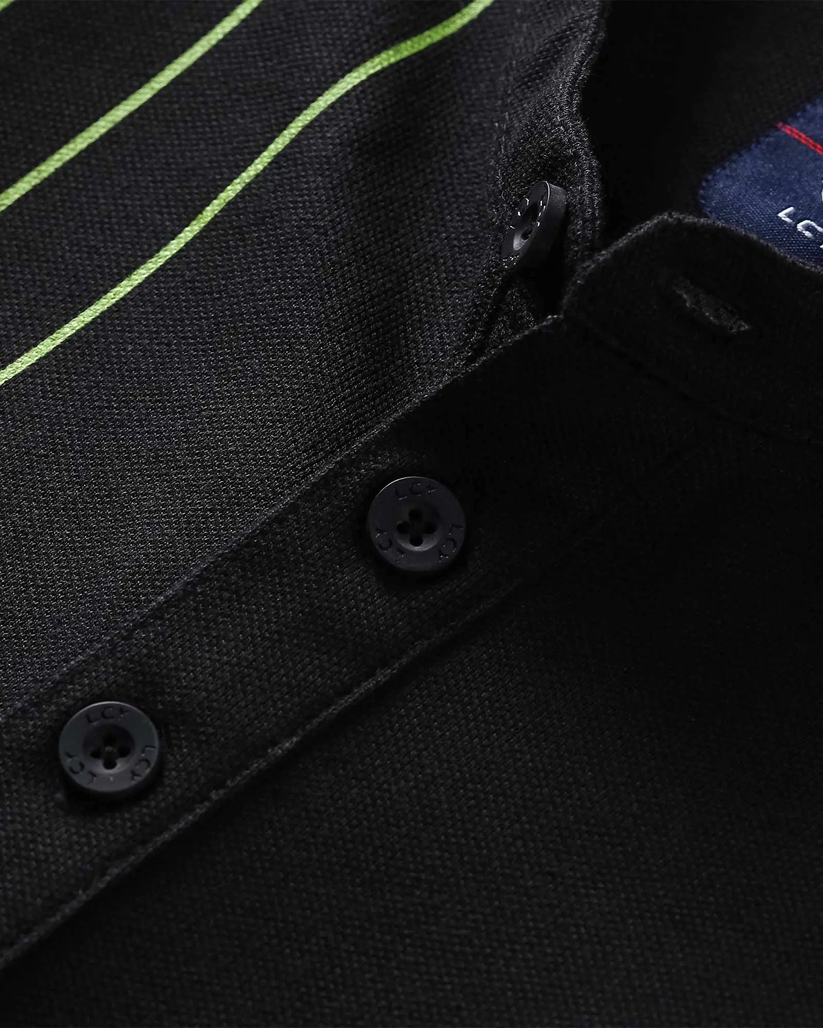 Legacy London | Capsule Collection - Contrasting Vertical Striped Men's Mandarin Polo Legacy London