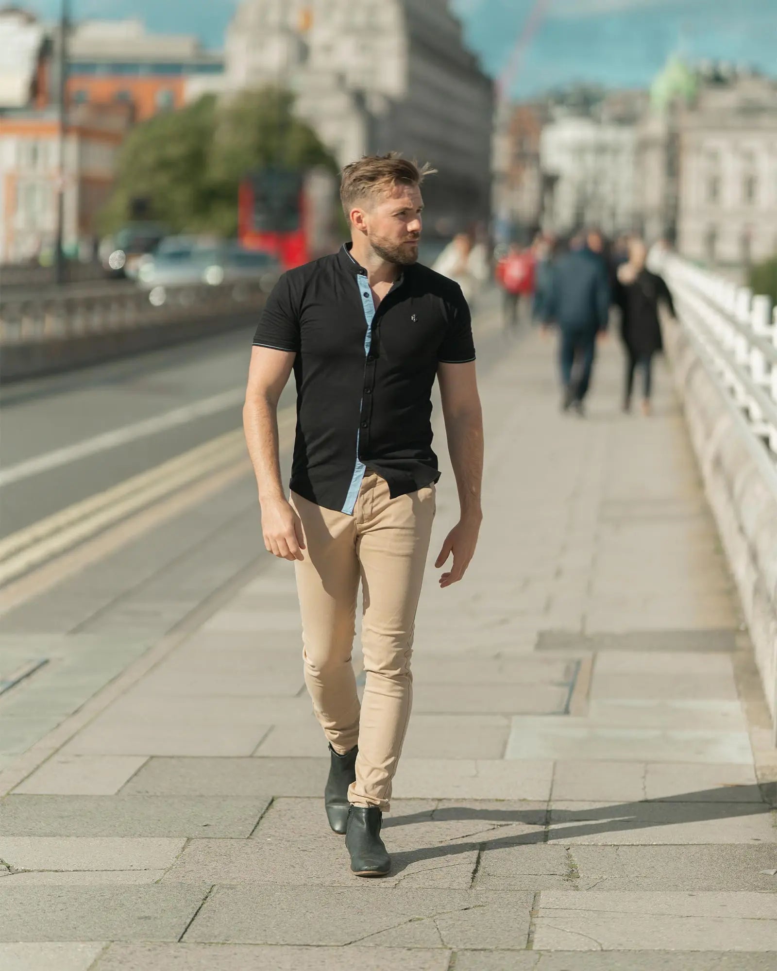 Legacy London | Capsule Collection - Men's Hybrid Short Sleeved Shirt | Full Buttoned Legacy London