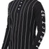 Legacy London | Line Classics - Long Sleeved Men's Vertical Striped Mandarin Polo Top Legacy London