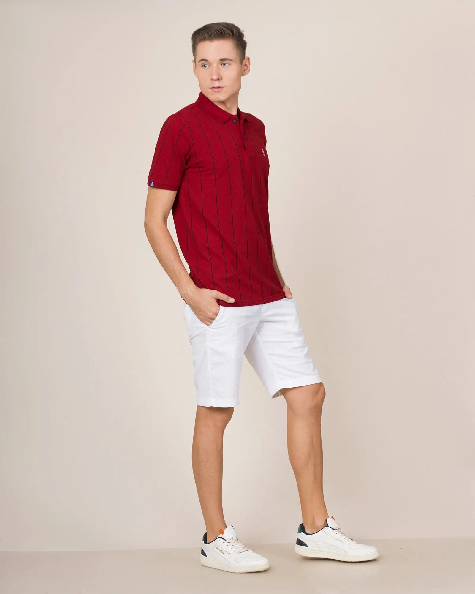 Legacy London | Line Classics - Vertical Striped Men's Sports Polo Shirt Legacy London