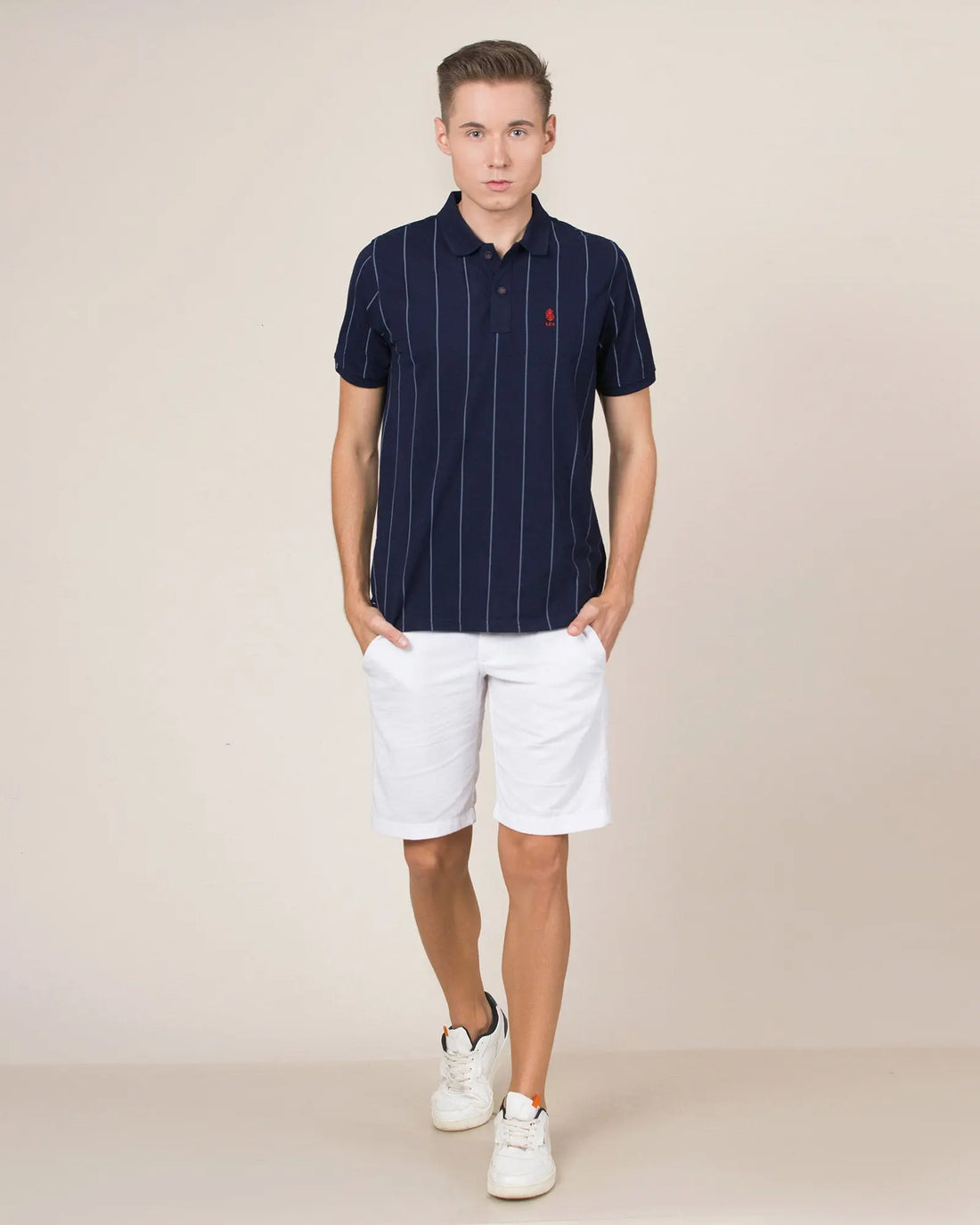 Legacy London | Line Classics - Vertical Striped Men's Sports Polo Shirt Legacy London