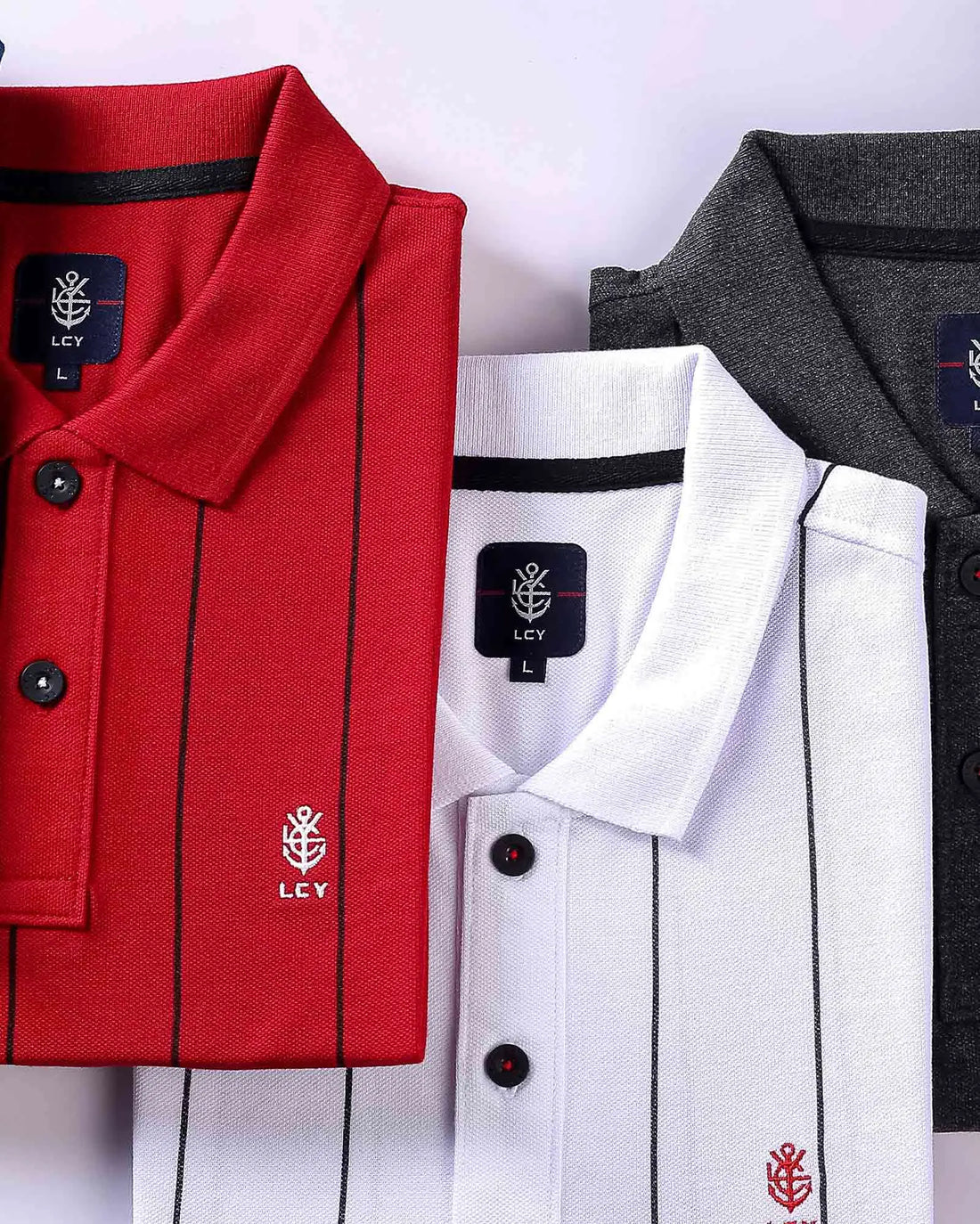 Legacy London | Line Classics - Vertical Striped Men's Sports Polo Shirt Legacy London